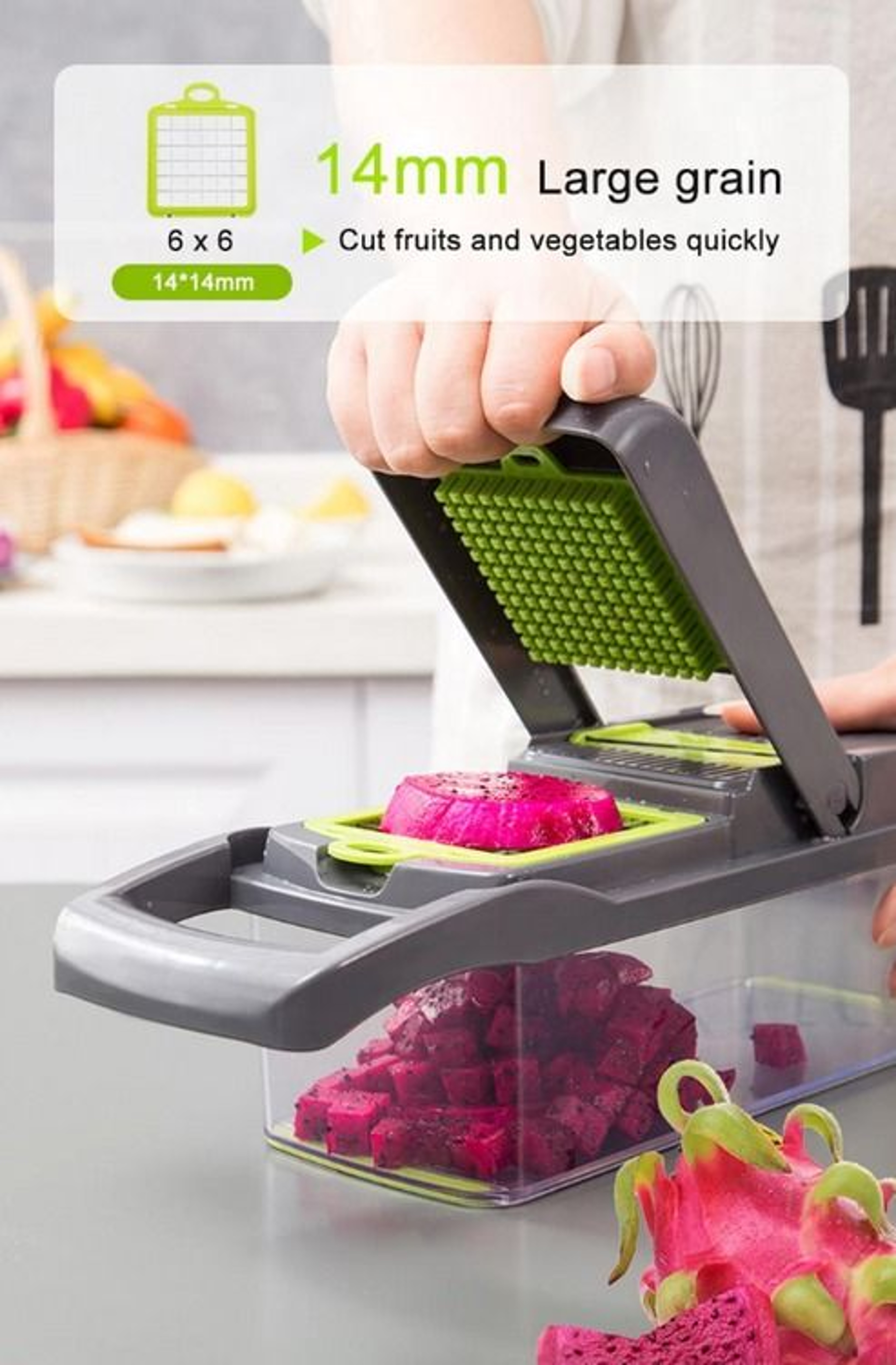Vegetable Fruit Chopper Food Onion Veggie Dicer MultiFunction Slicer Cutter Kitchen Gadget 4