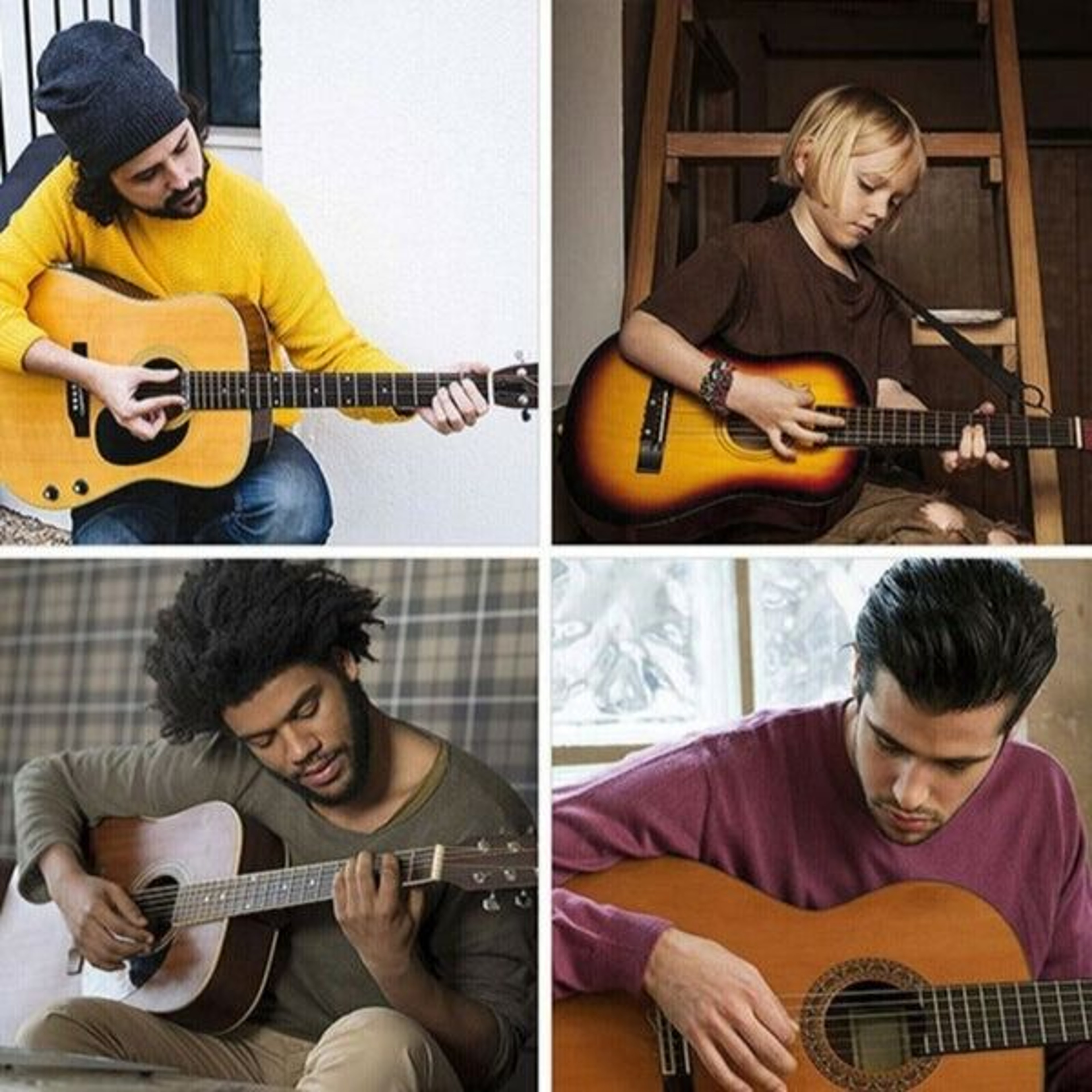 Steel String Replacement For Acoustic Guitars Premium Guitar Strings Set Durable And Rustproof 3