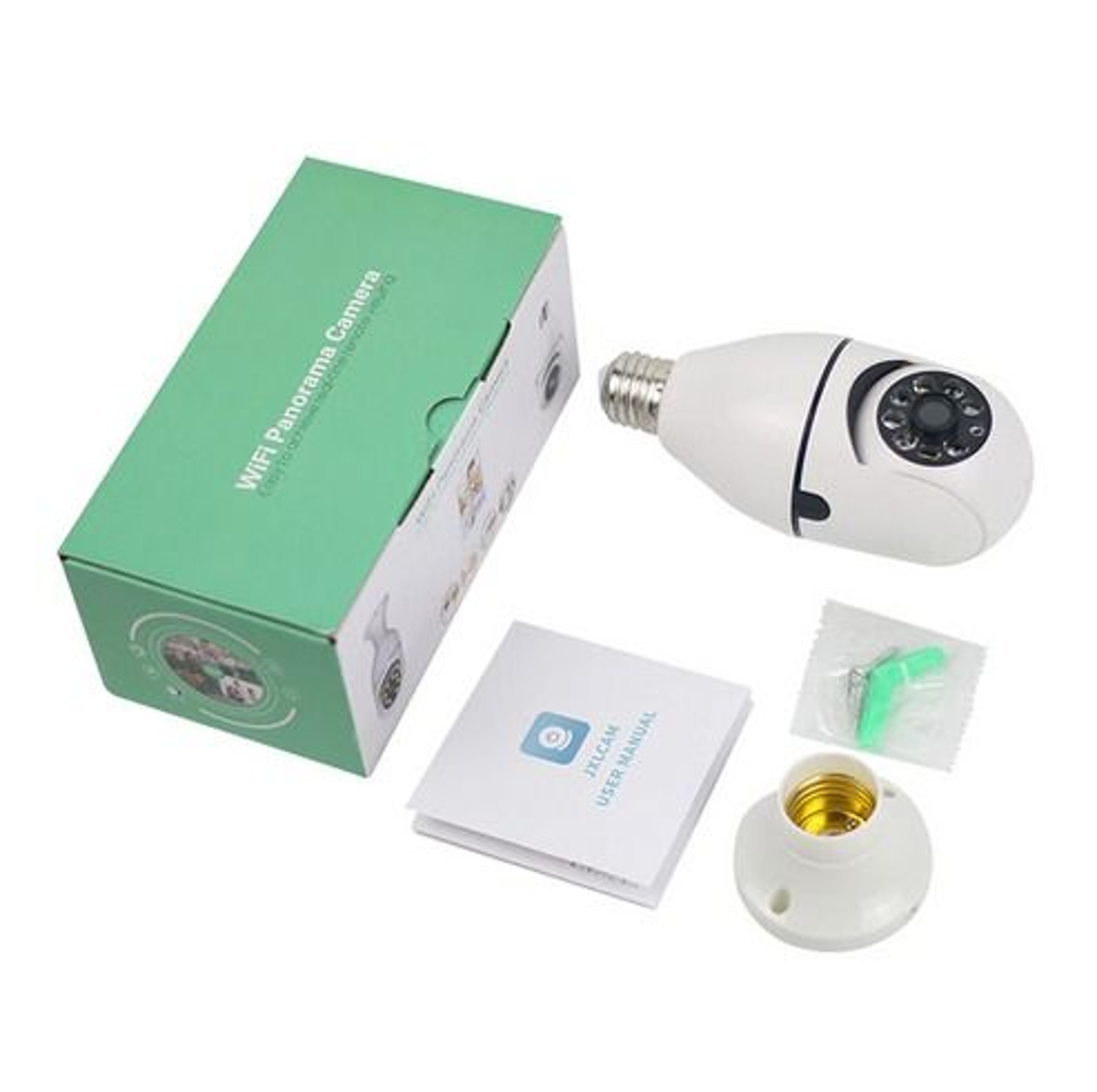 IP WiFi Light Bulb Camera IR Night Vision Smart Home Wireless Security 4