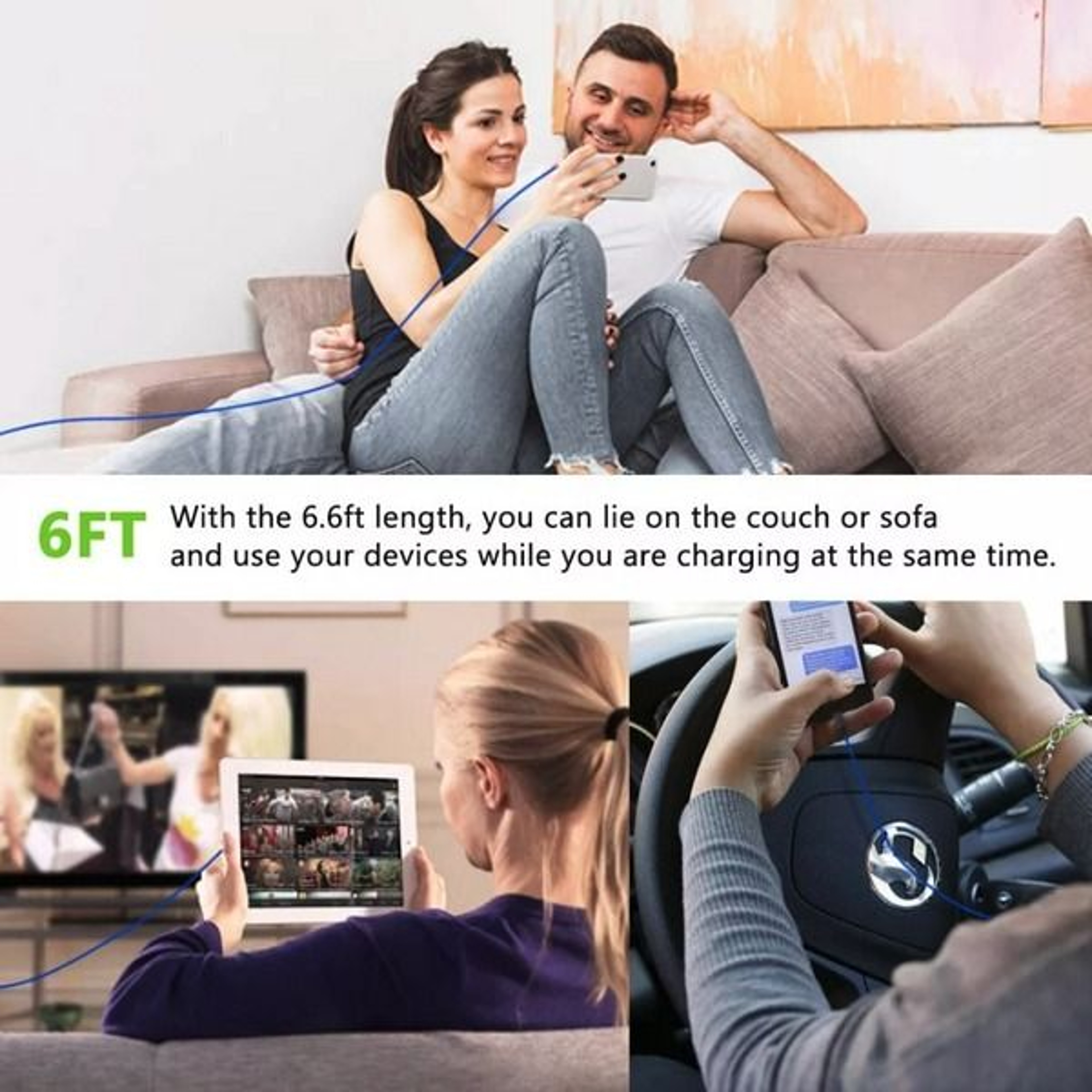 Fast Charger USB Cable For IPhone Durable And LongLasting 7