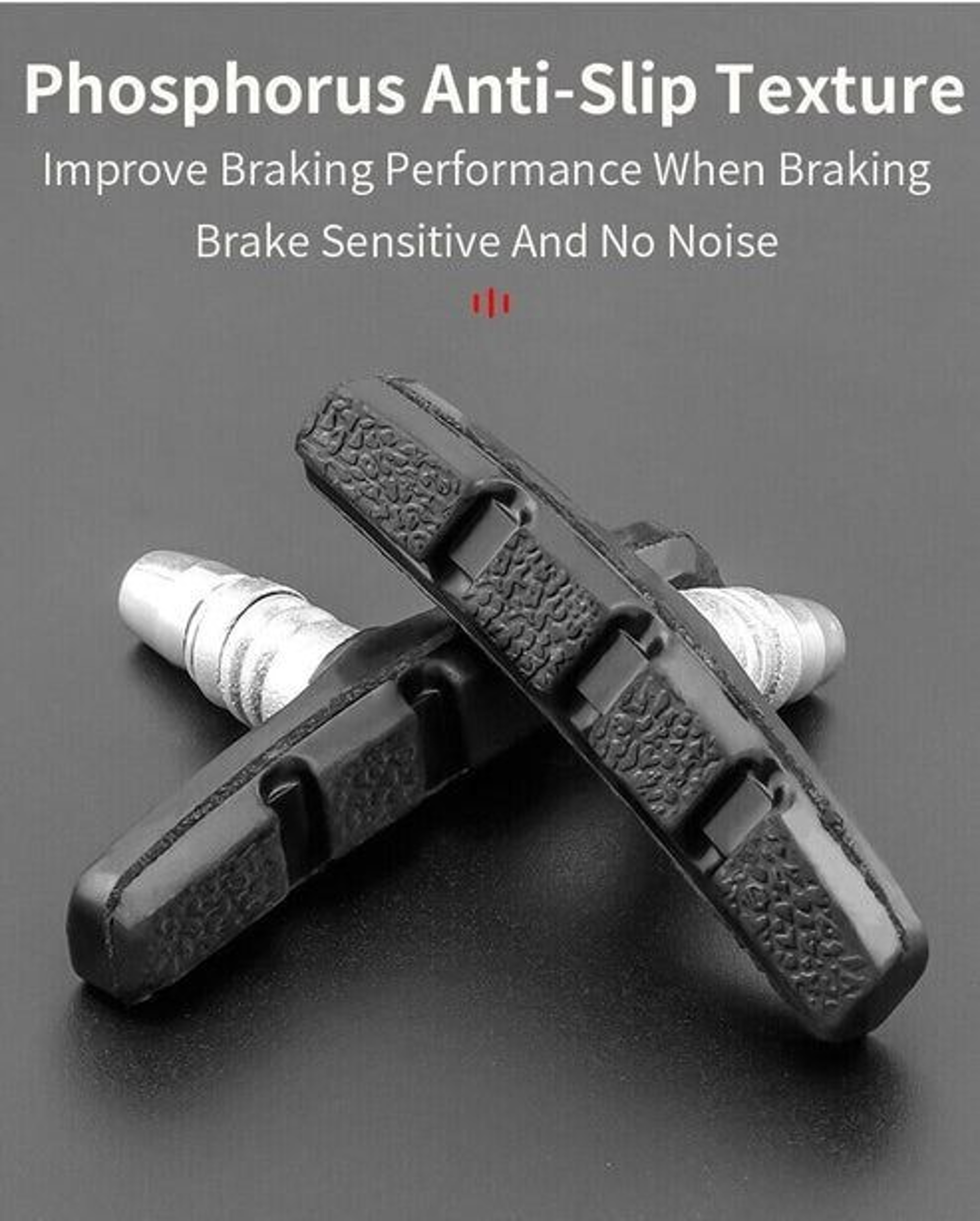 HighGrade Black Bicycle Brake Shoes LongLasting WearResistant For Mountain  Road Bikes 7