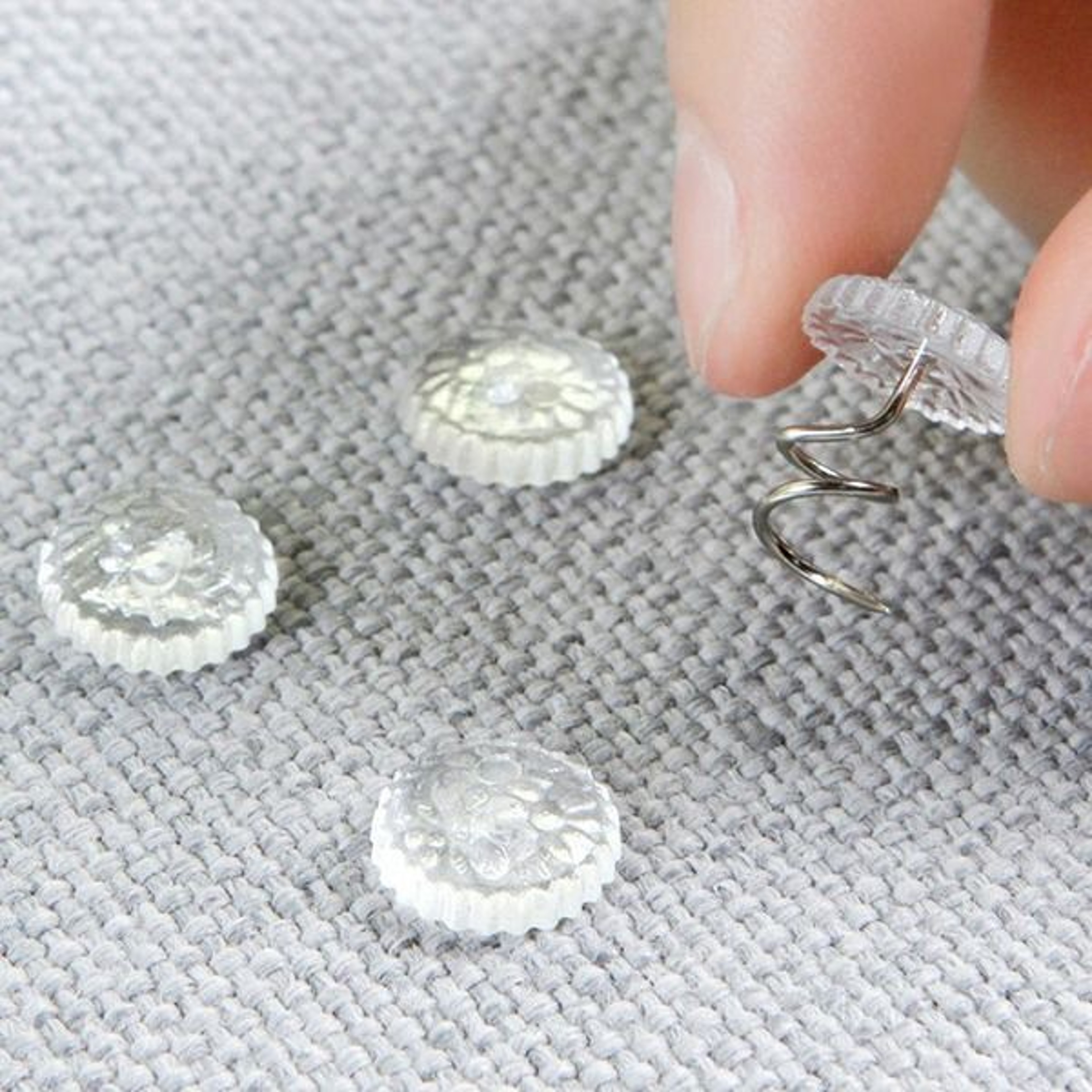 Clear Head Upholstery Tacks Twist Pins For Bed Sofa Fabric Chair Headliner And Home Decor Projects 7