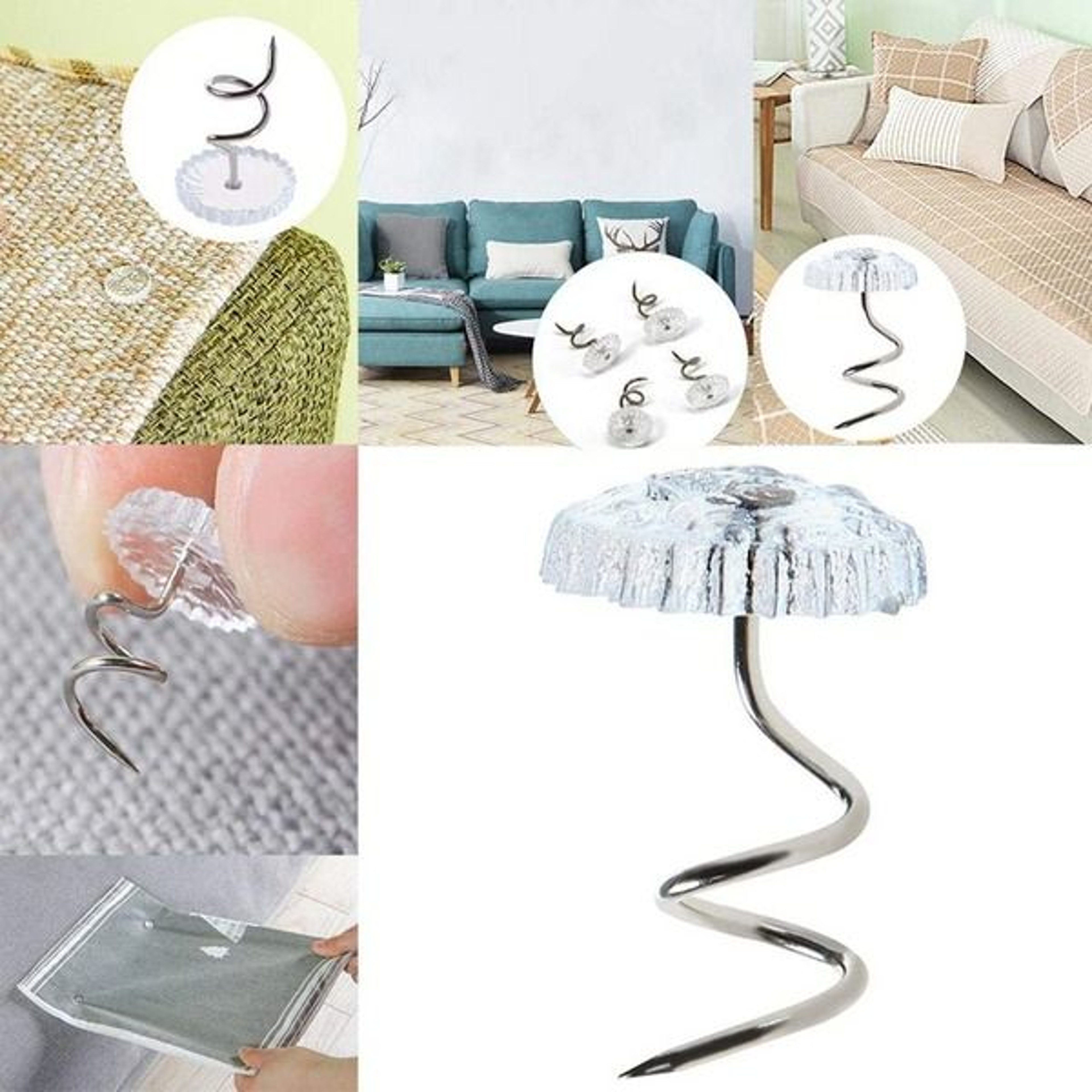 Clear Head Upholstery Tacks Twist Pins For Bed Sofa Fabric Chair Headliner And Home Decor Projects 11