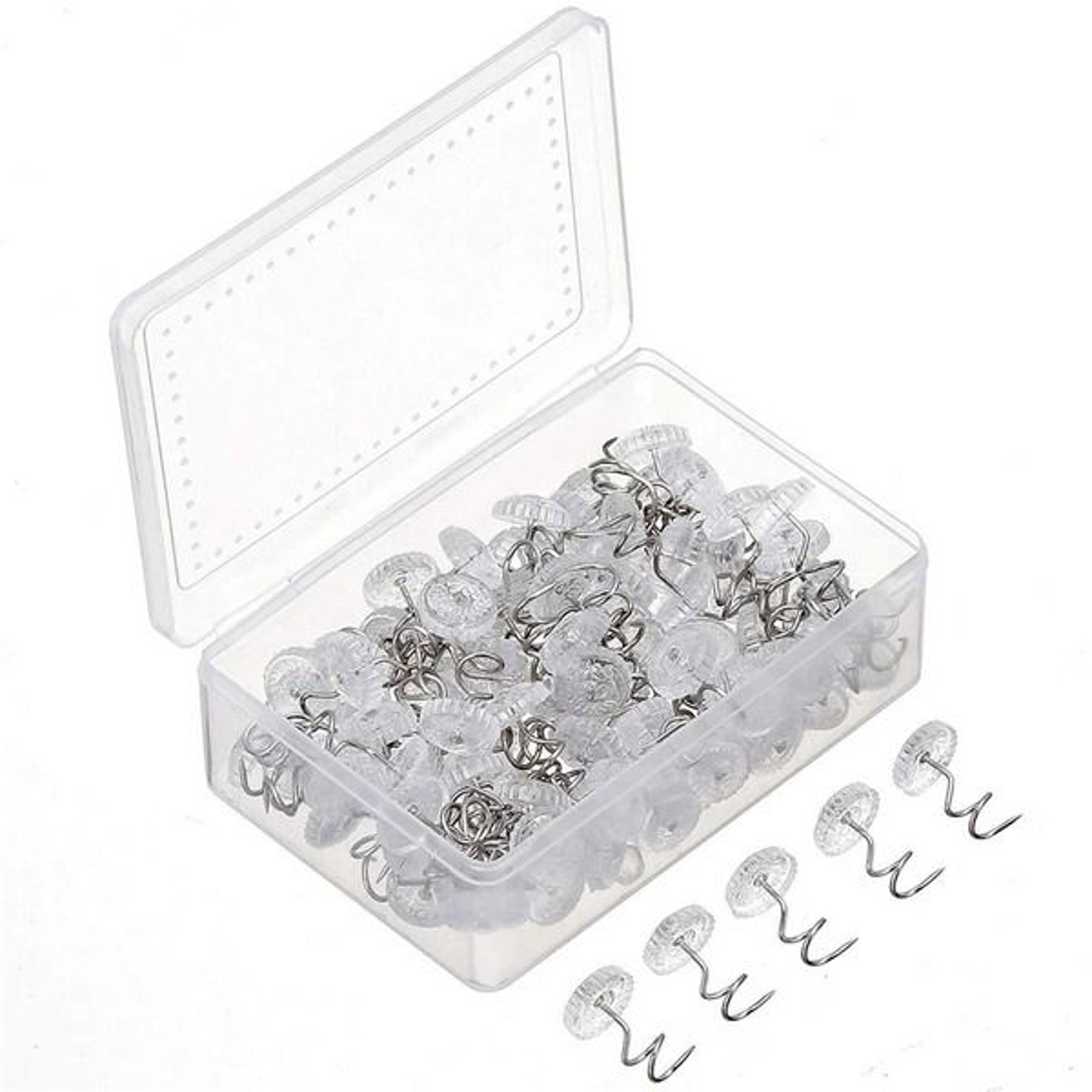 Clear Head Upholstery Tacks Twist Pins For Bed Sofa Fabric Chair Headliner And Home Decor Projects 14
