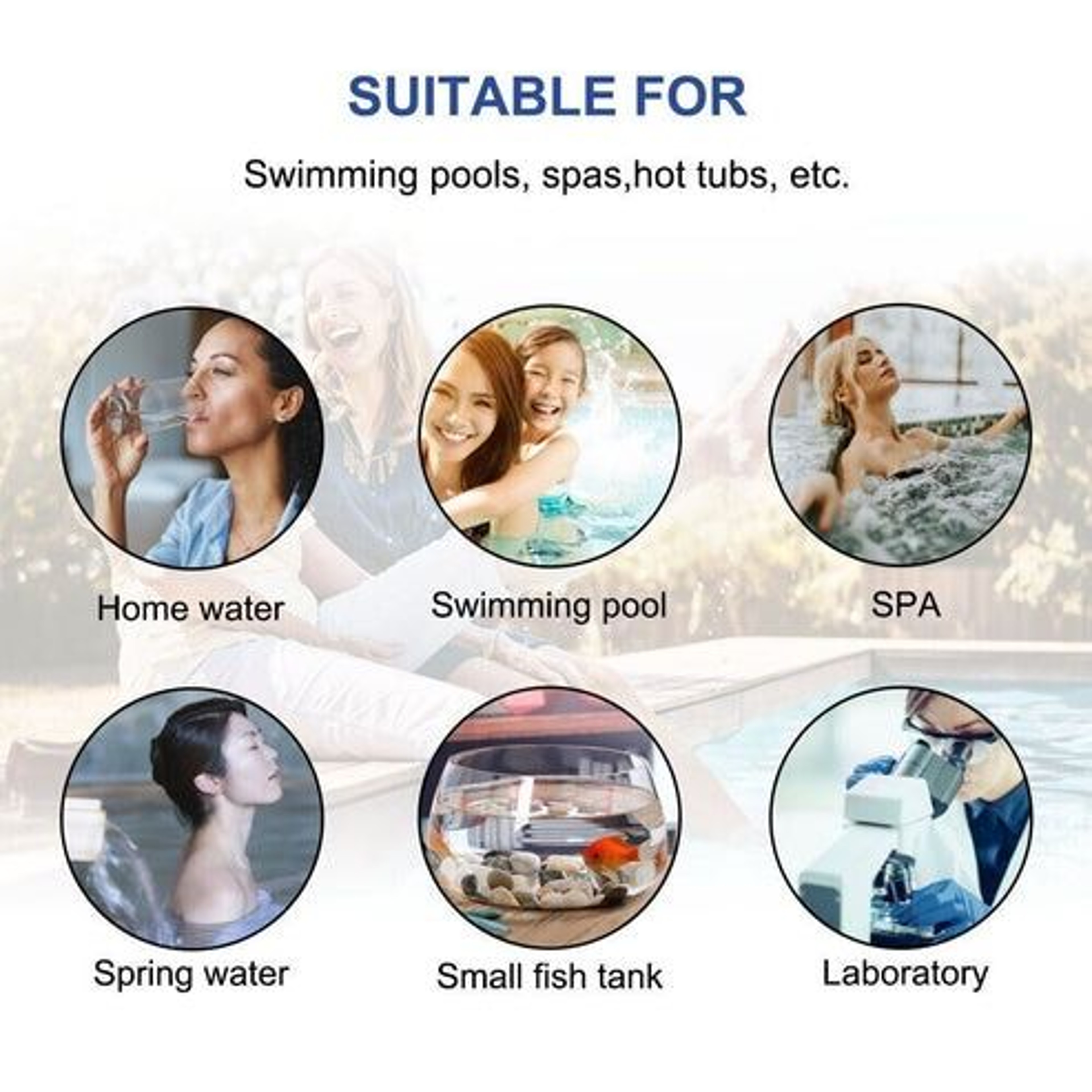 Chlorine Test Strips Swimming Pool Spa Hot Tub PH Tester Paper Bottle Quick Easy Results For Water  3