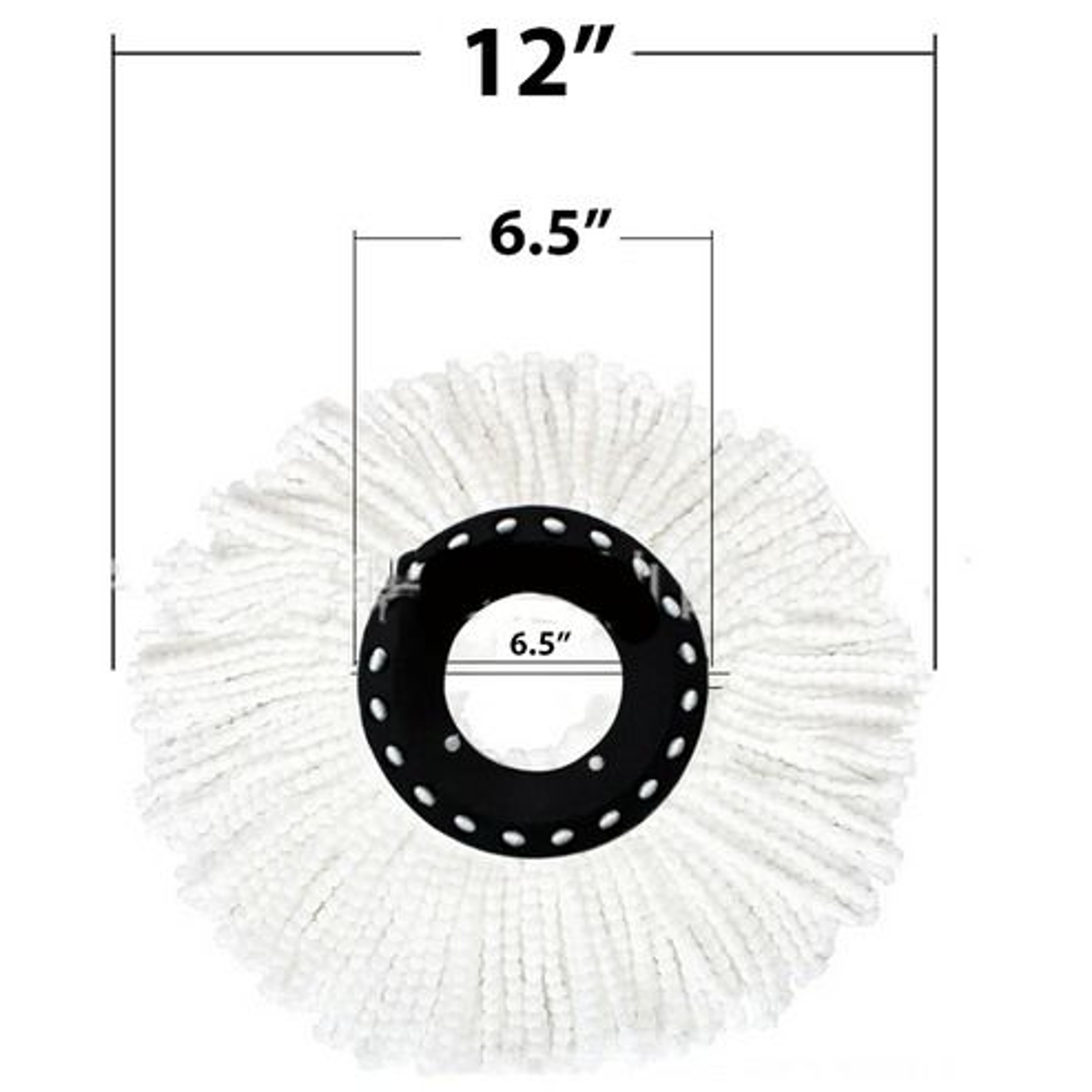 Microfiber Mop Head Refill Spin Mop Easy Cleaning For Mop High Absorbent Machine Washable Mop Heads 15