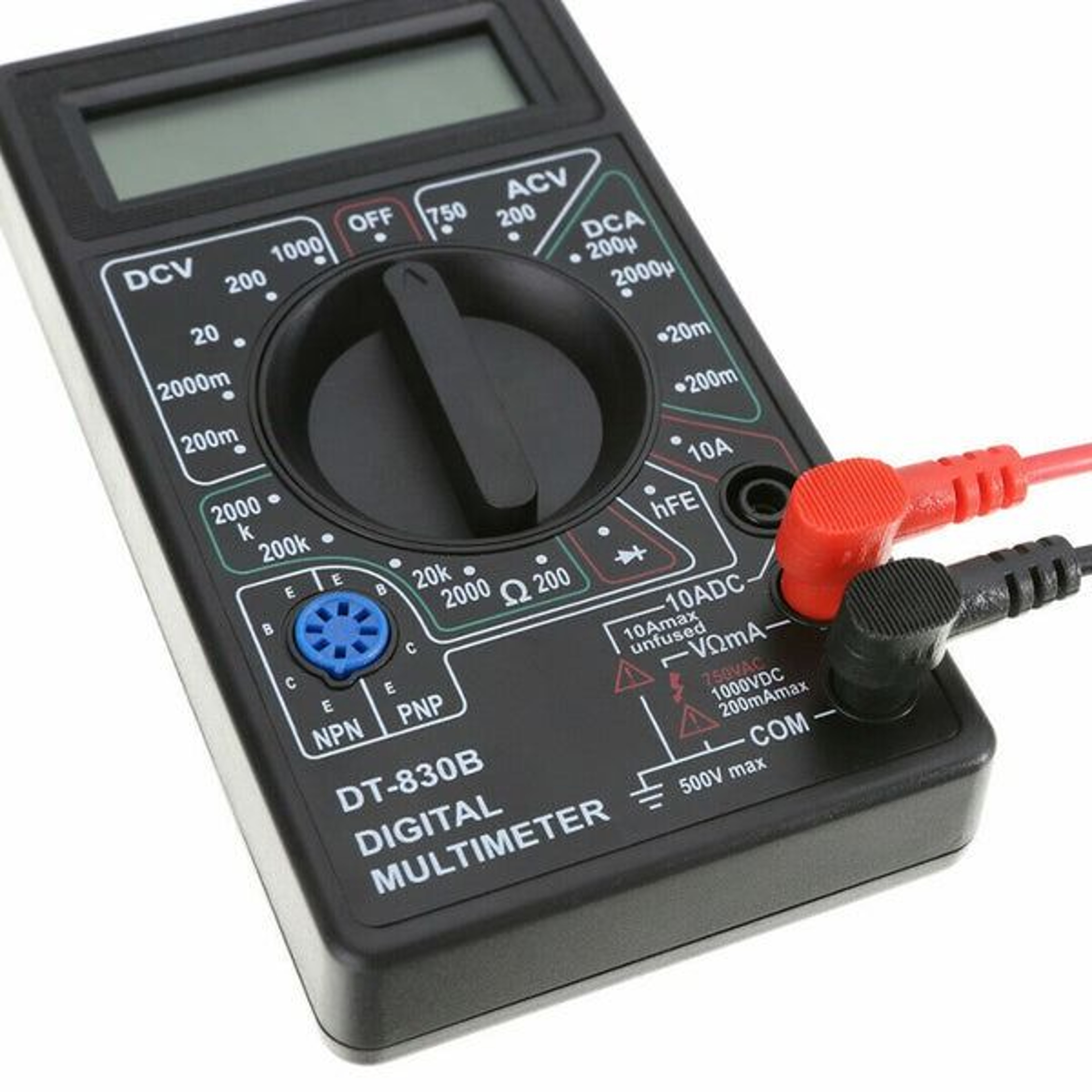Digital Multimeter For AC DC Voltage Current Resistance Ohm Meter With Diode Check 2