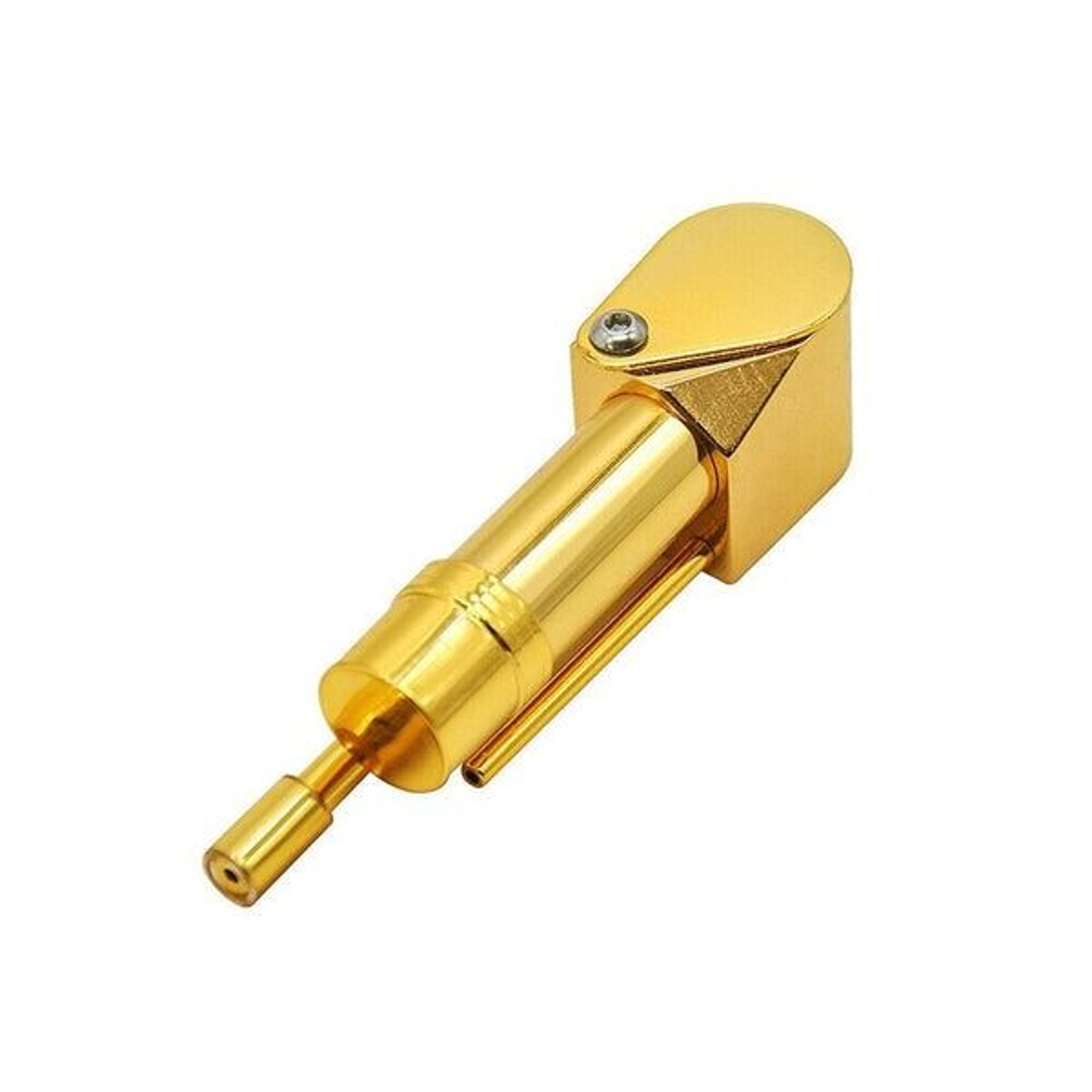 Metal Brass Tobacco Smoking Pipe With Stash Storage Cylinder Chamber Lid Bowl For Convenient Use 7