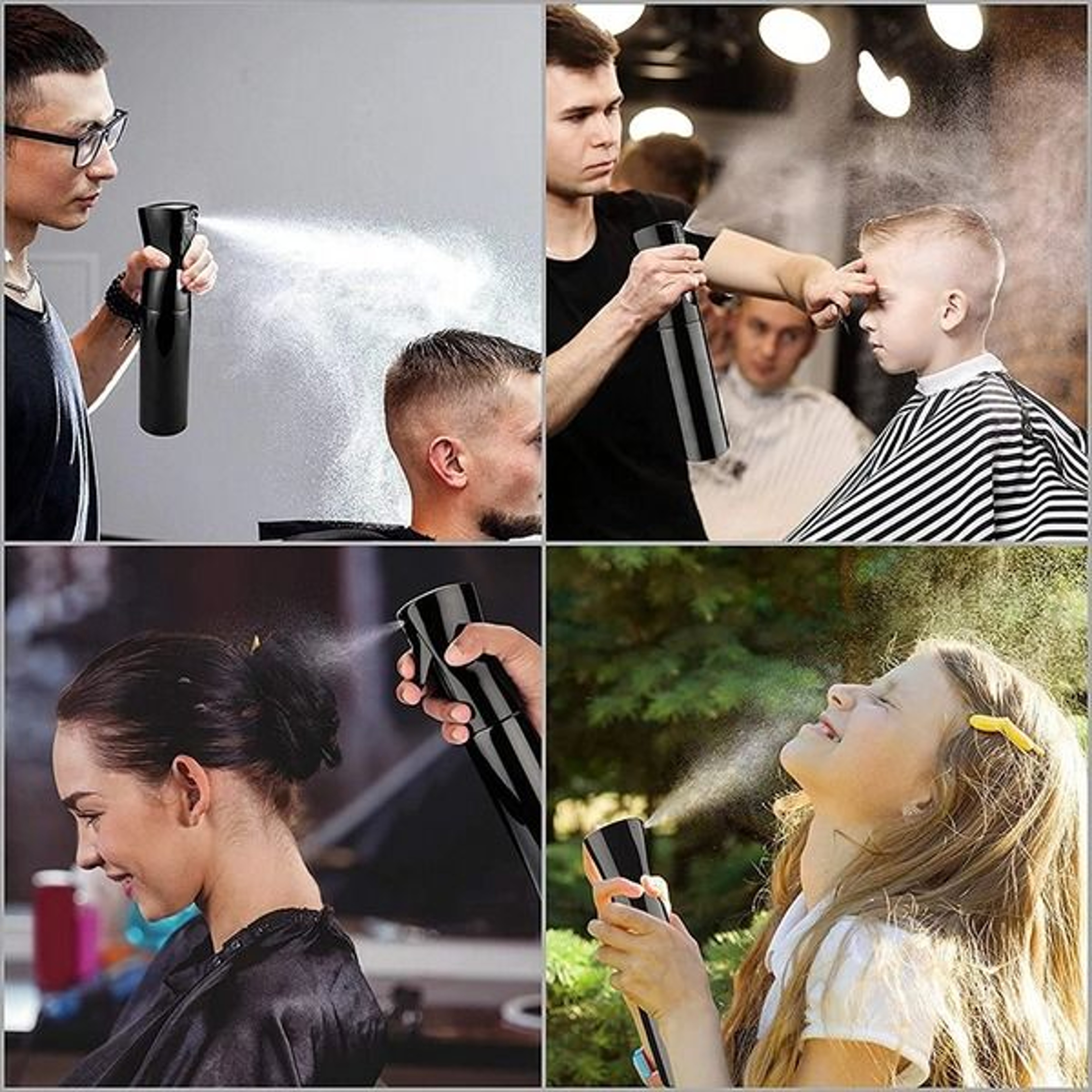 Continuous Mist Hair Spray Bottle Barber Water Sprayer Salon Plant Mister Tools Ideal For Hair Salo 2