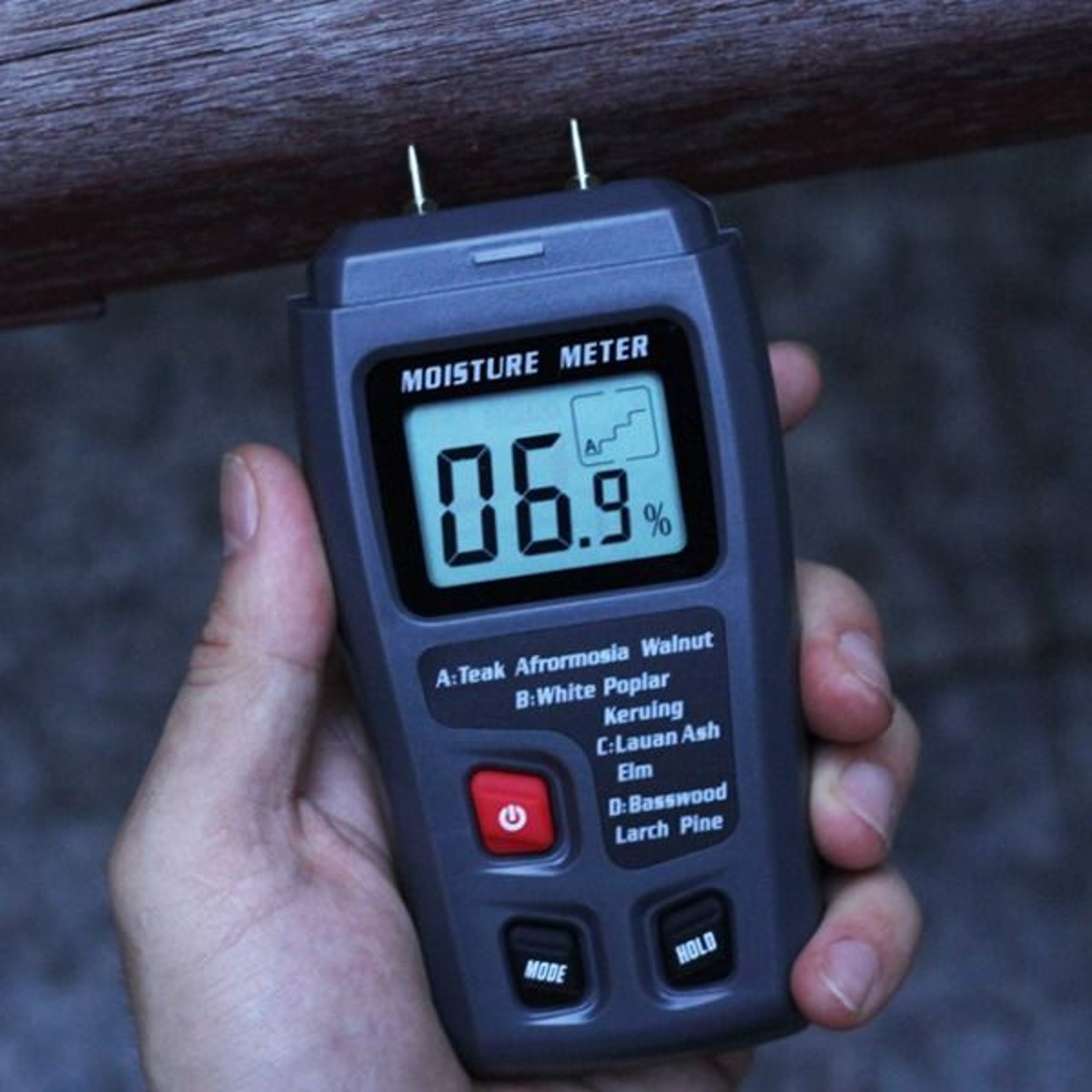 Wood Moisture Meter Detector  Digital LCD Tester For Firewood Wood Paper Cardboard Accurate Moistur 8