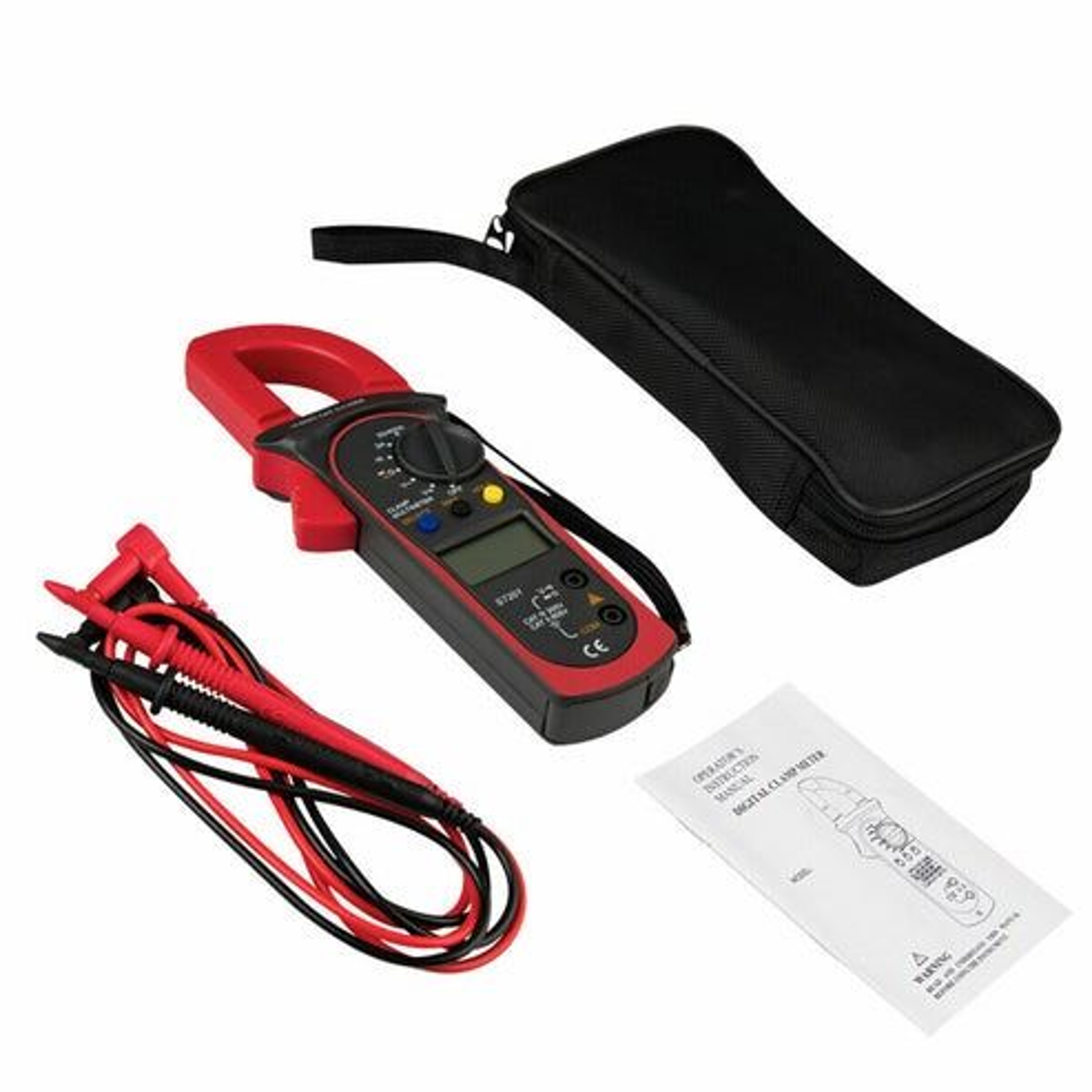 Digital Clamp Meter AC DC Voltage Tester Volt Ohm Amp Auto Range LCD Display 2