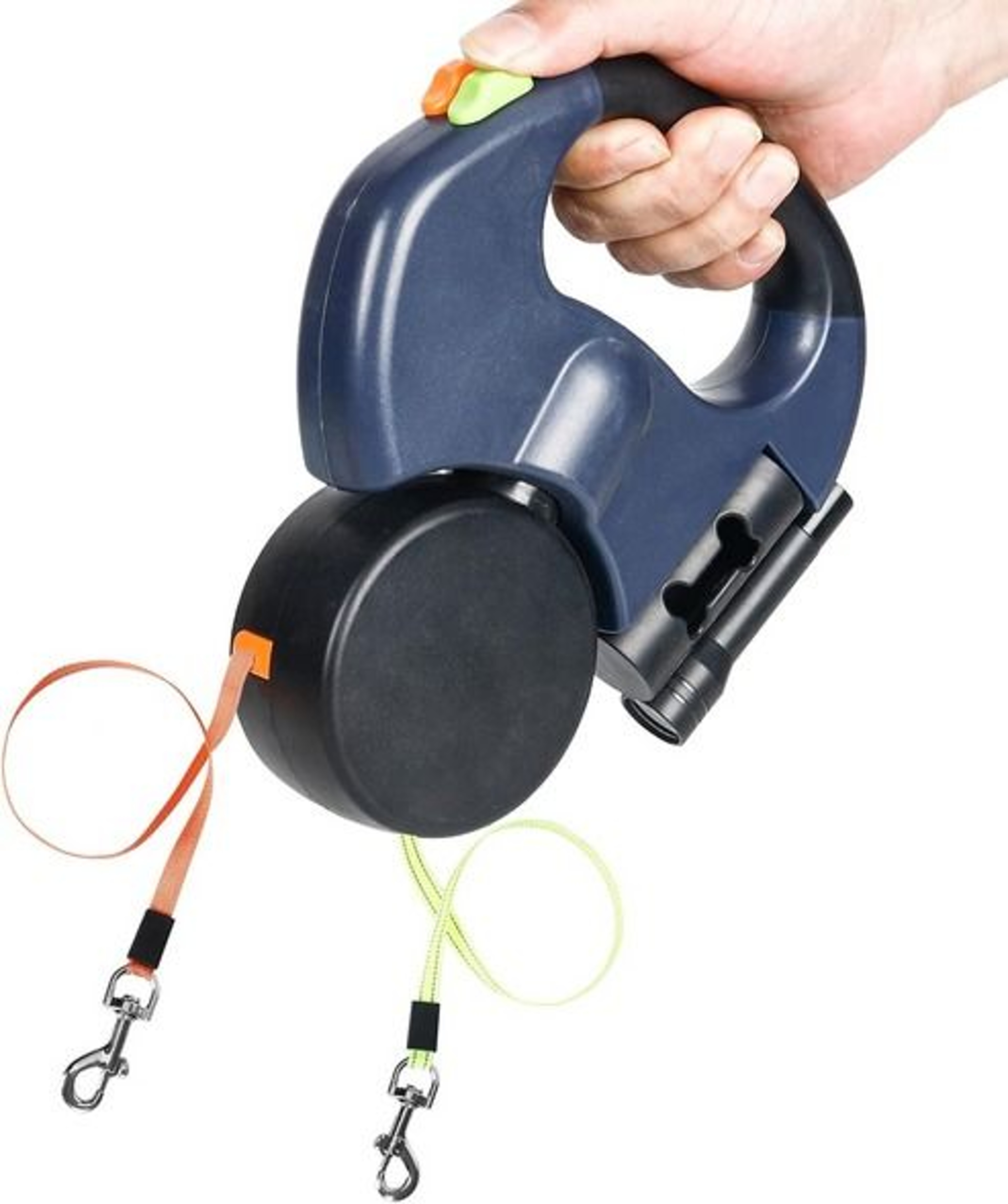Reflective Dual Pet Leash Retractable 360 Swivel Double Dog Walking Lead 1