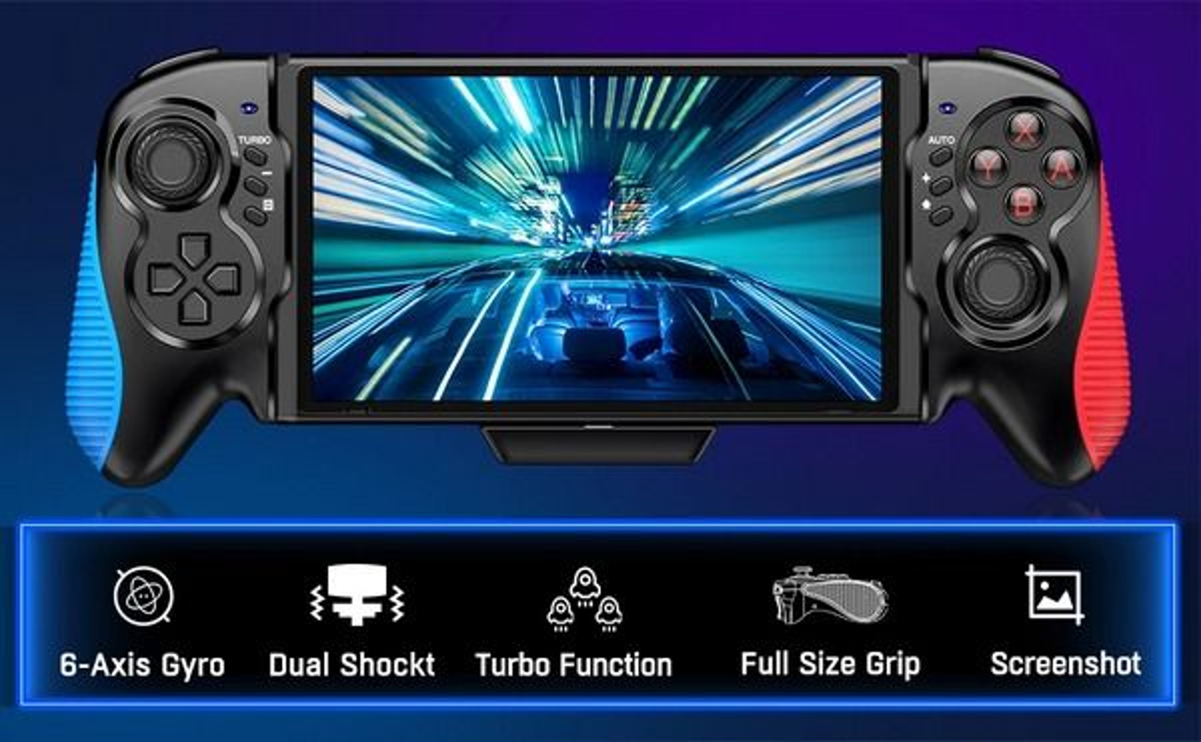 Nintendo Switch JoyCon Game Controller Grip Dual Vibration Gamepad Comfortable Handheld Accessory F 2