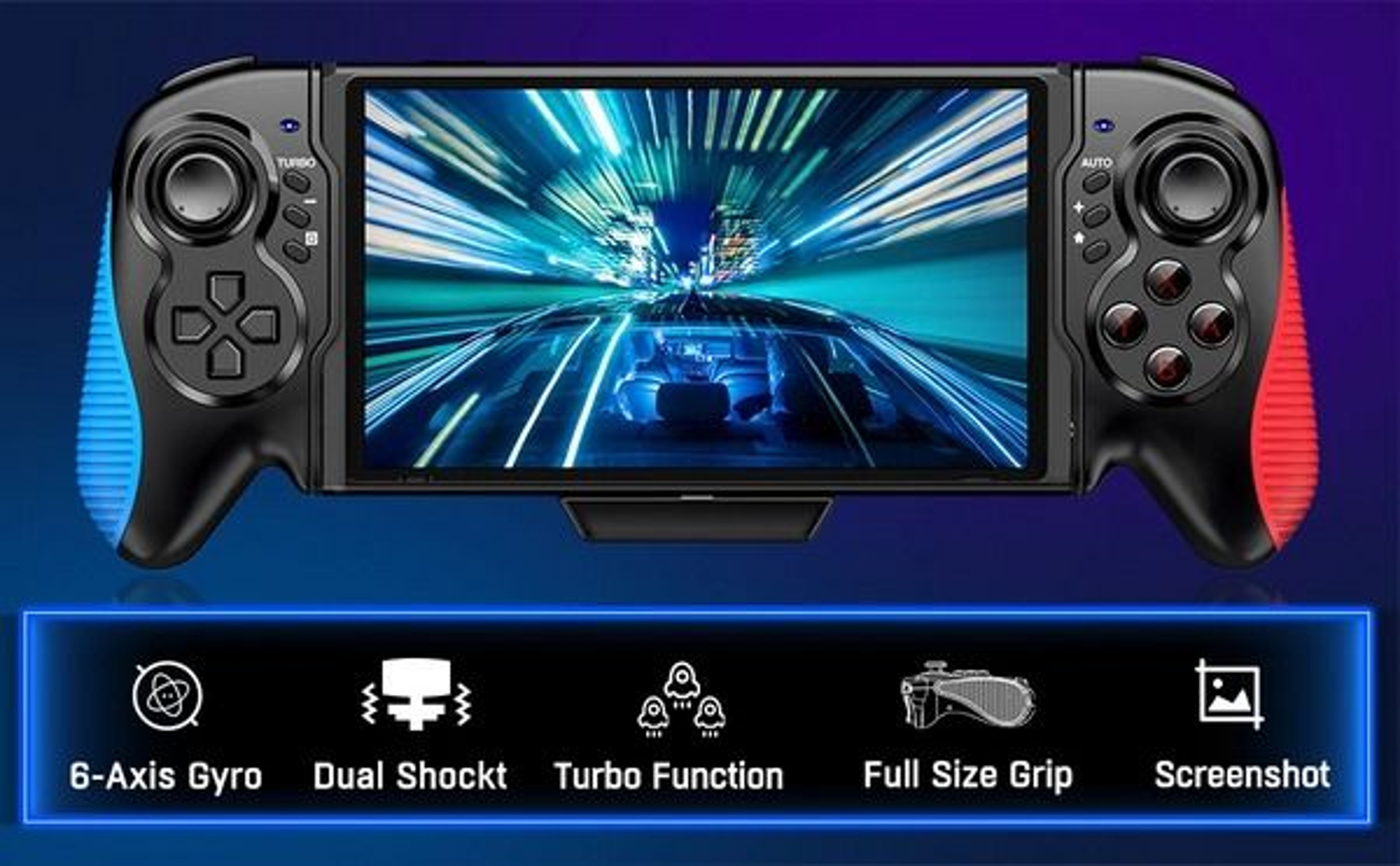 Nintendo Switch JoyCon Game Controller Grip Dual Vibration Gamepad Comfortable Handheld Accessory F 5