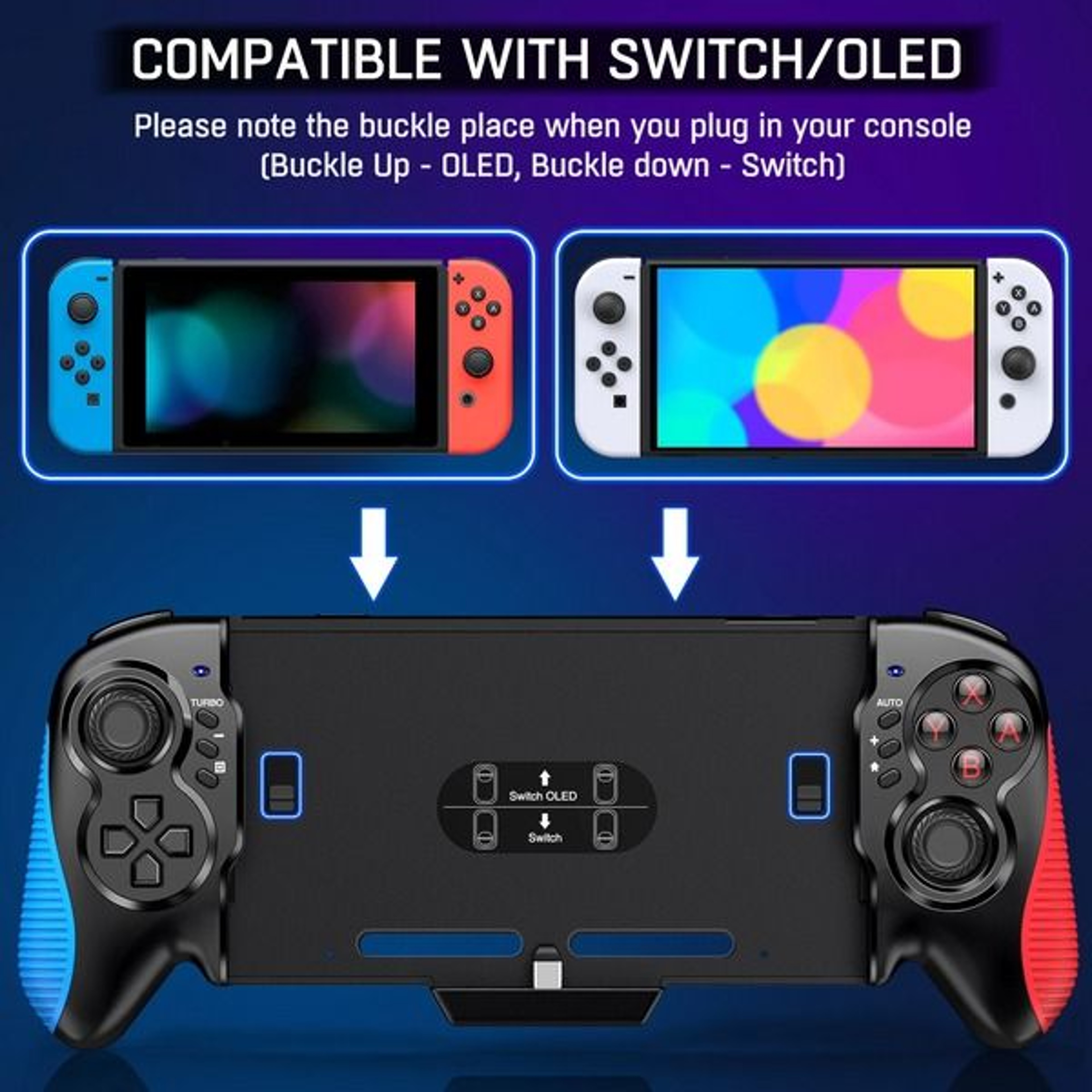 Nintendo Switch JoyCon Game Controller Grip Dual Vibration Gamepad Comfortable Handheld Accessory F 6
