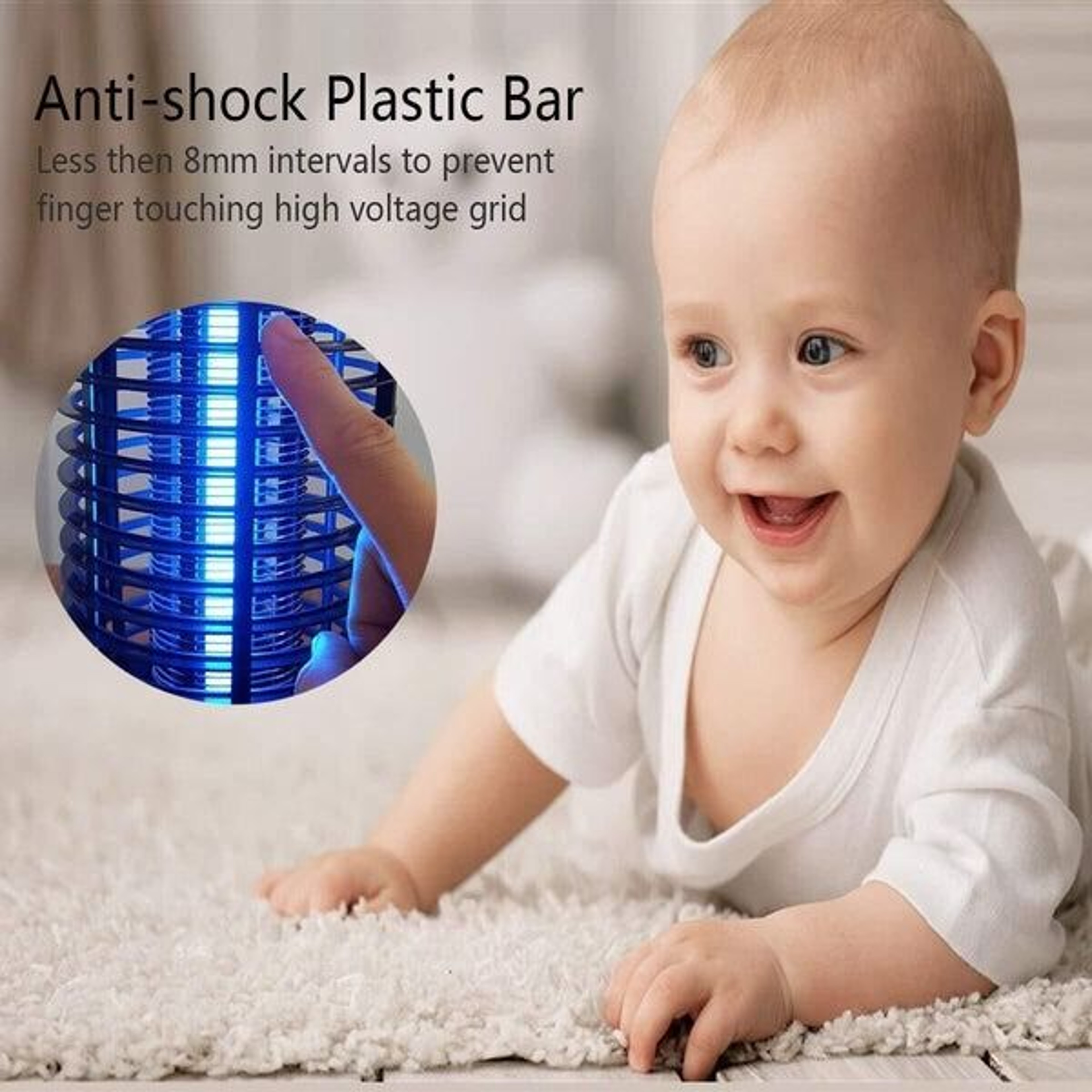 Electric Fly Gnat Killer Lamp Powerful Pests Fly Insect Trap Mosquito Bug Zapper For Effective Pest 8