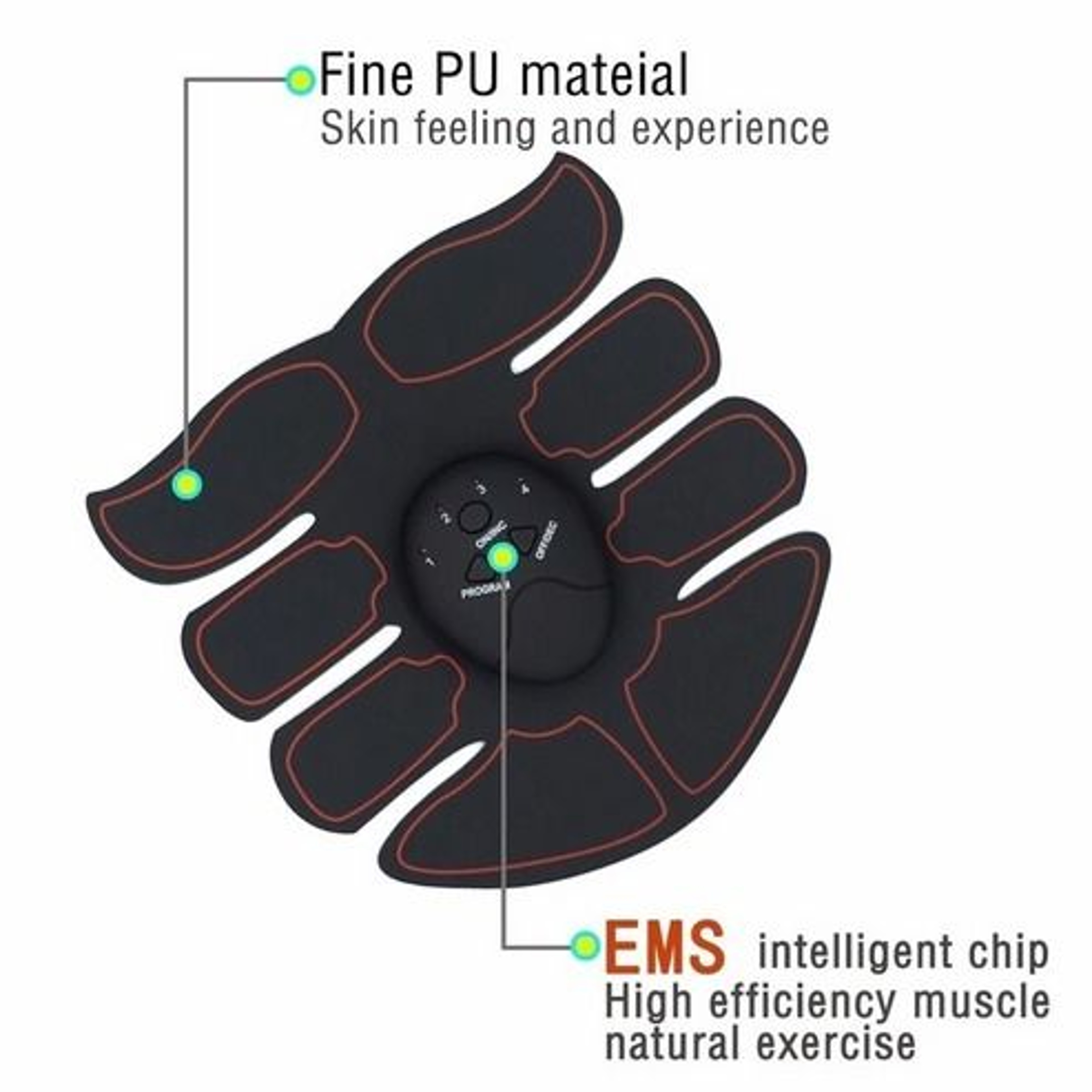 Ultimate ABS Stimulator EMS Muscle Trainer Fitness Gym Belt Toning Binder For Abdomen Arms 11