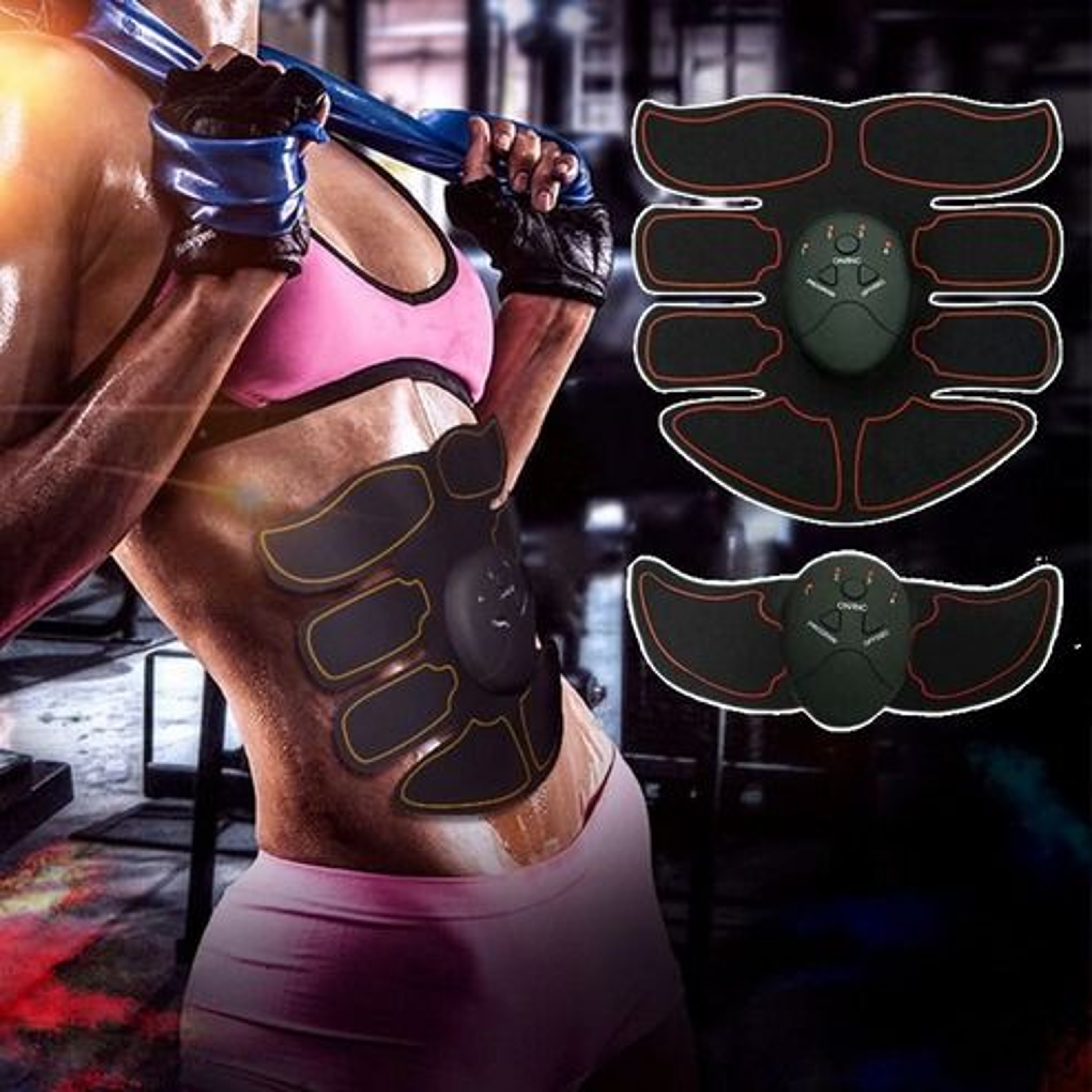 Ultimate ABS Stimulator EMS Muscle Trainer Fitness Gym Belt Toning Binder For Abdomen Arms 0