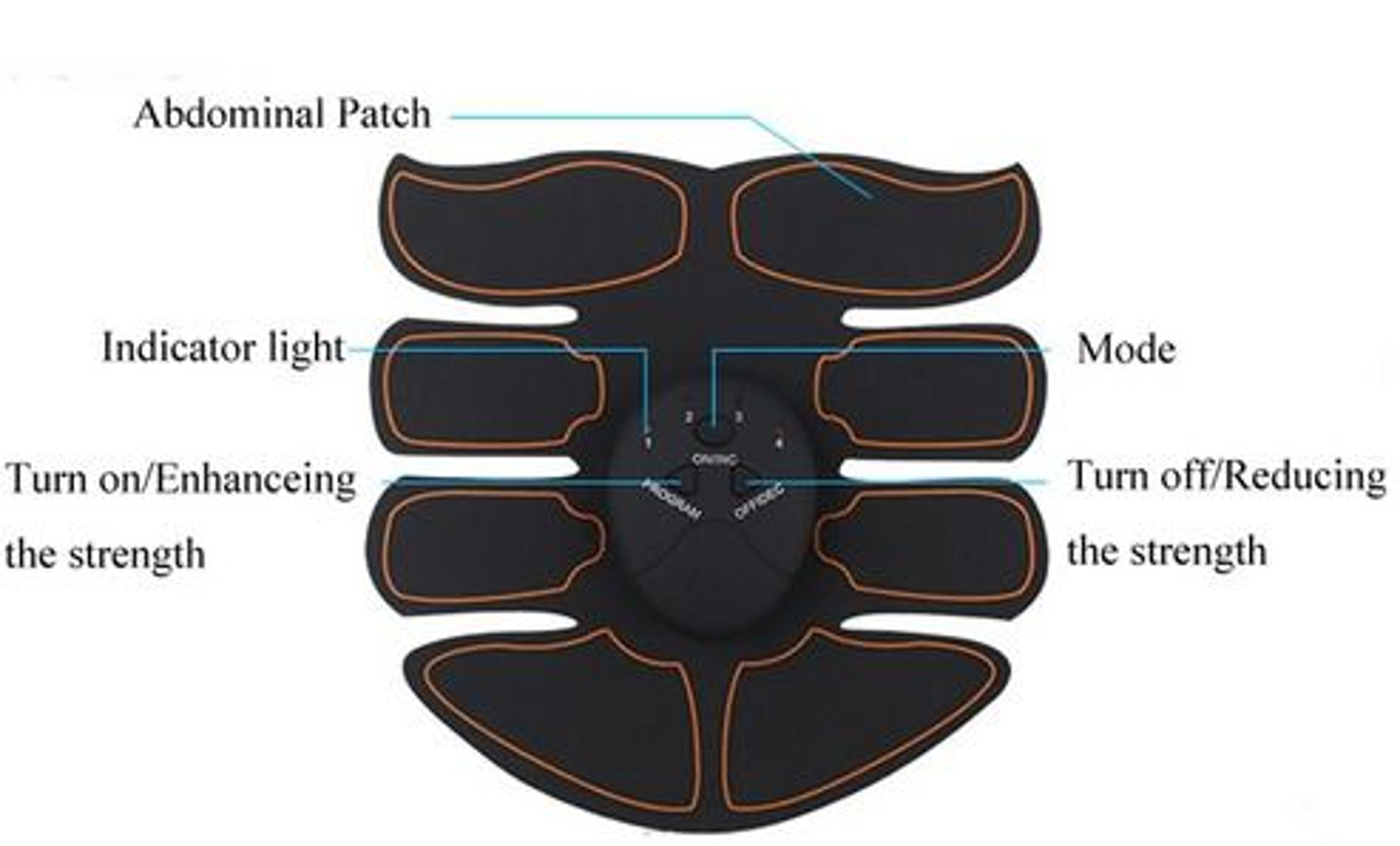 Ultimate ABS Stimulator EMS Muscle Trainer Fitness Gym Belt Toning Binder For Abdomen Arms 14