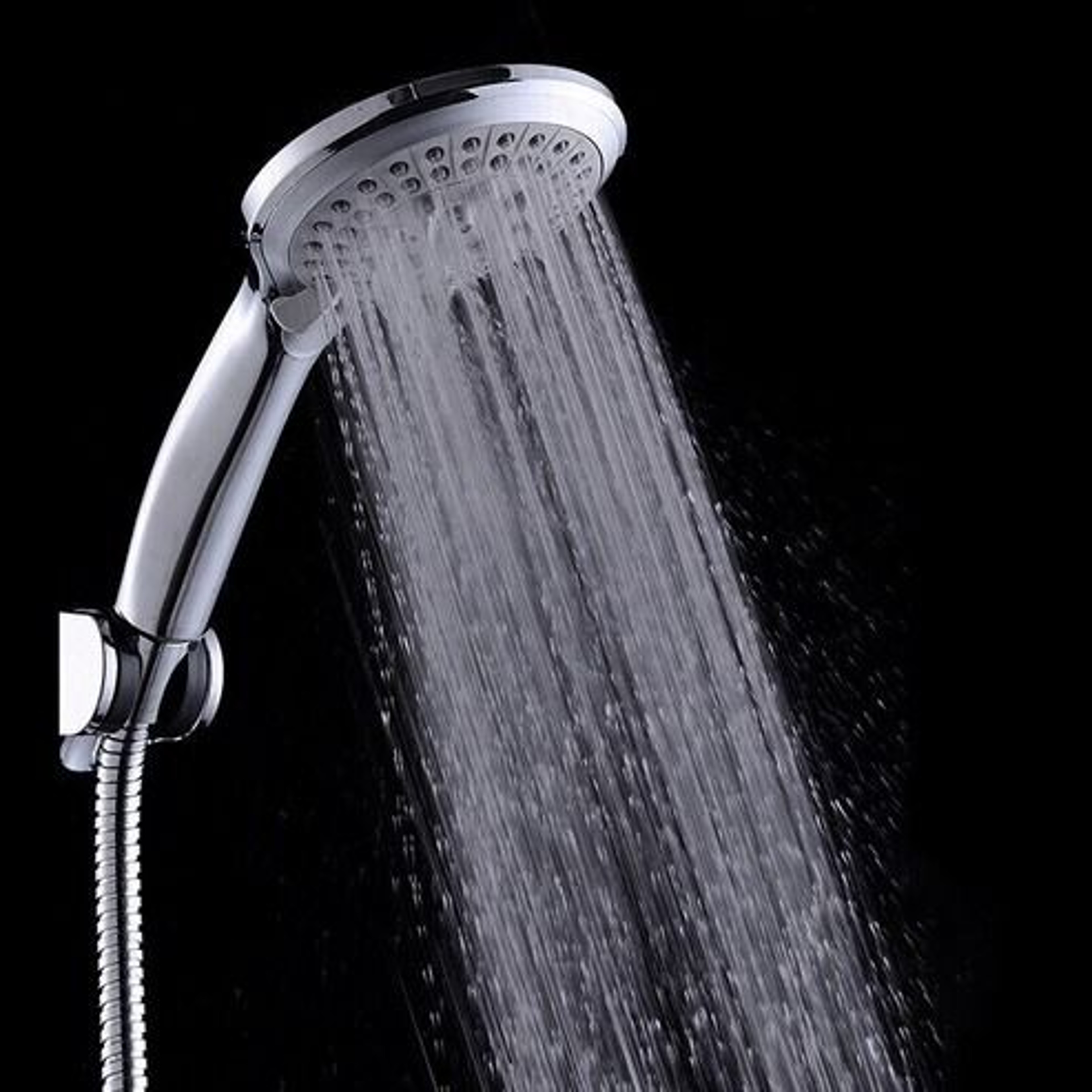 Handheld High Pressure Shower Head Hose SelfCleaning Chrome Finish Upgrade Your Shower Experience 0