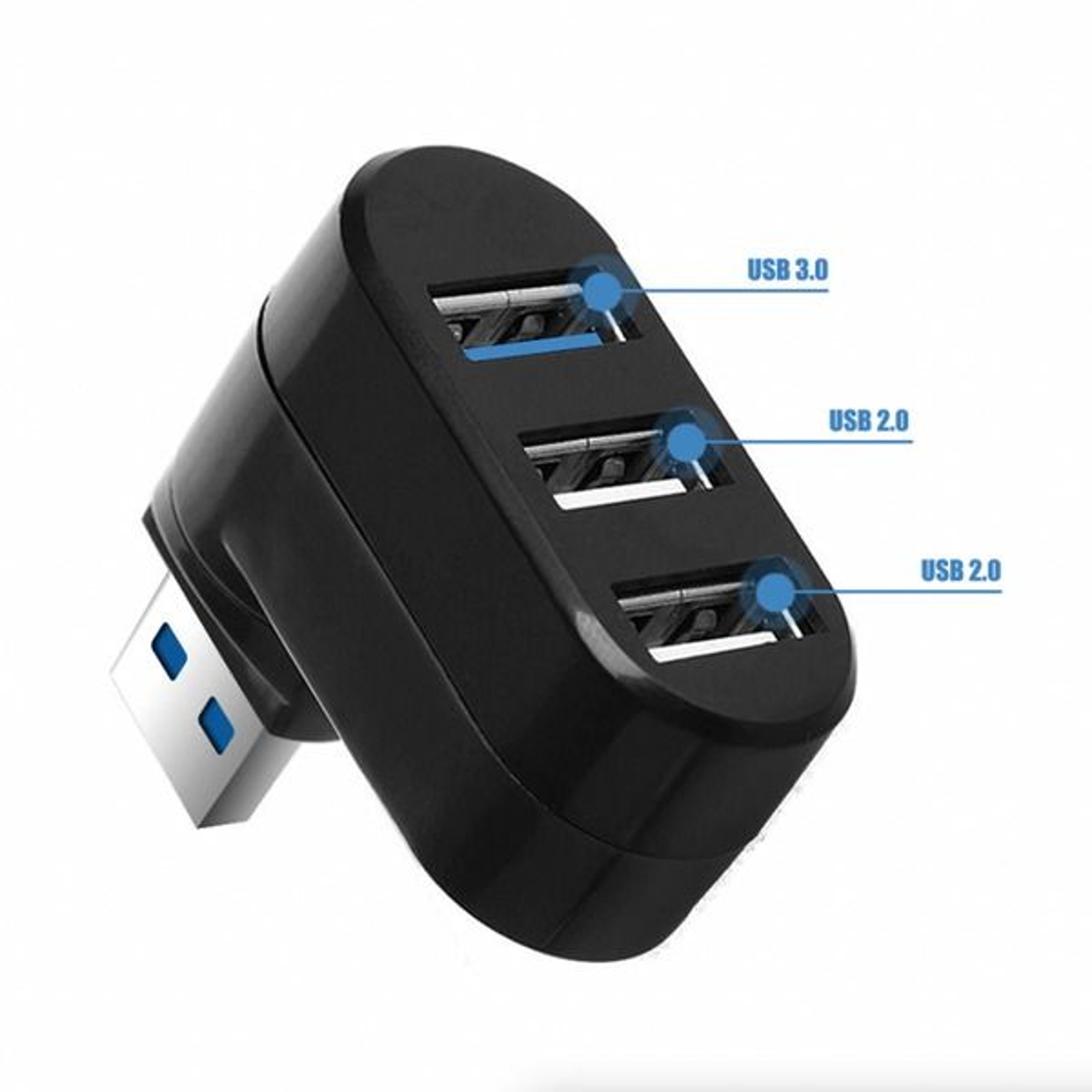 3 Port USB Hub High Speed Multi HUB Splitter Expansion For Desktop PC And Laptop Adapter 6