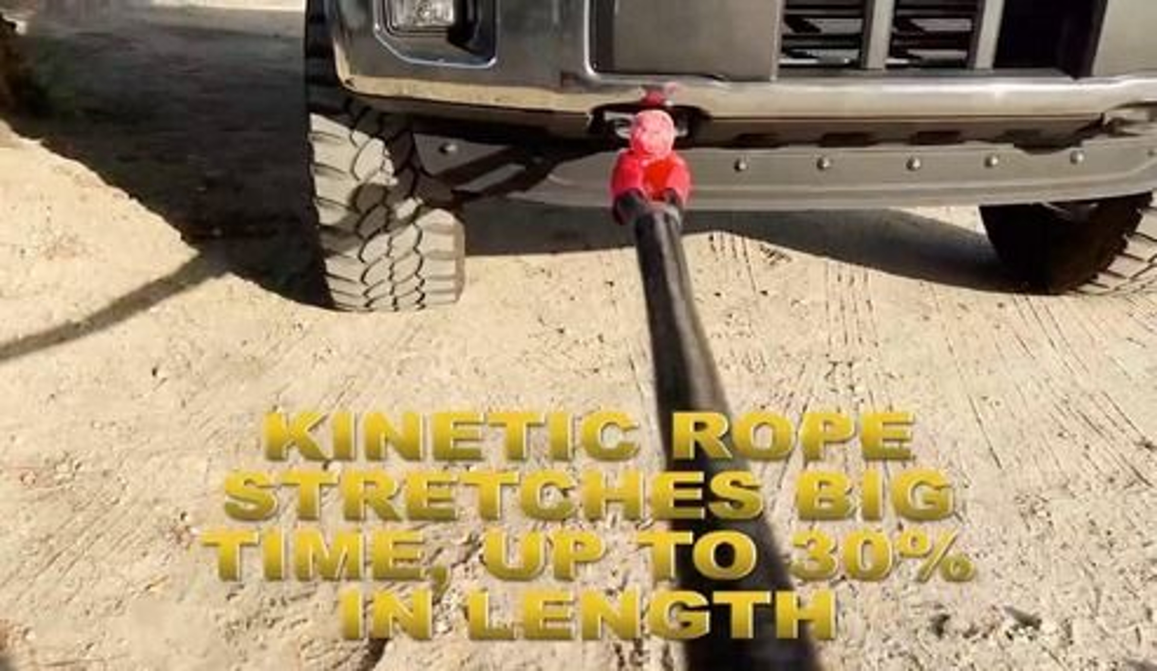  Kinetic Energy Recovery Rope Tow Rope Soft Shackles No Jerks Smooth Recovery 1