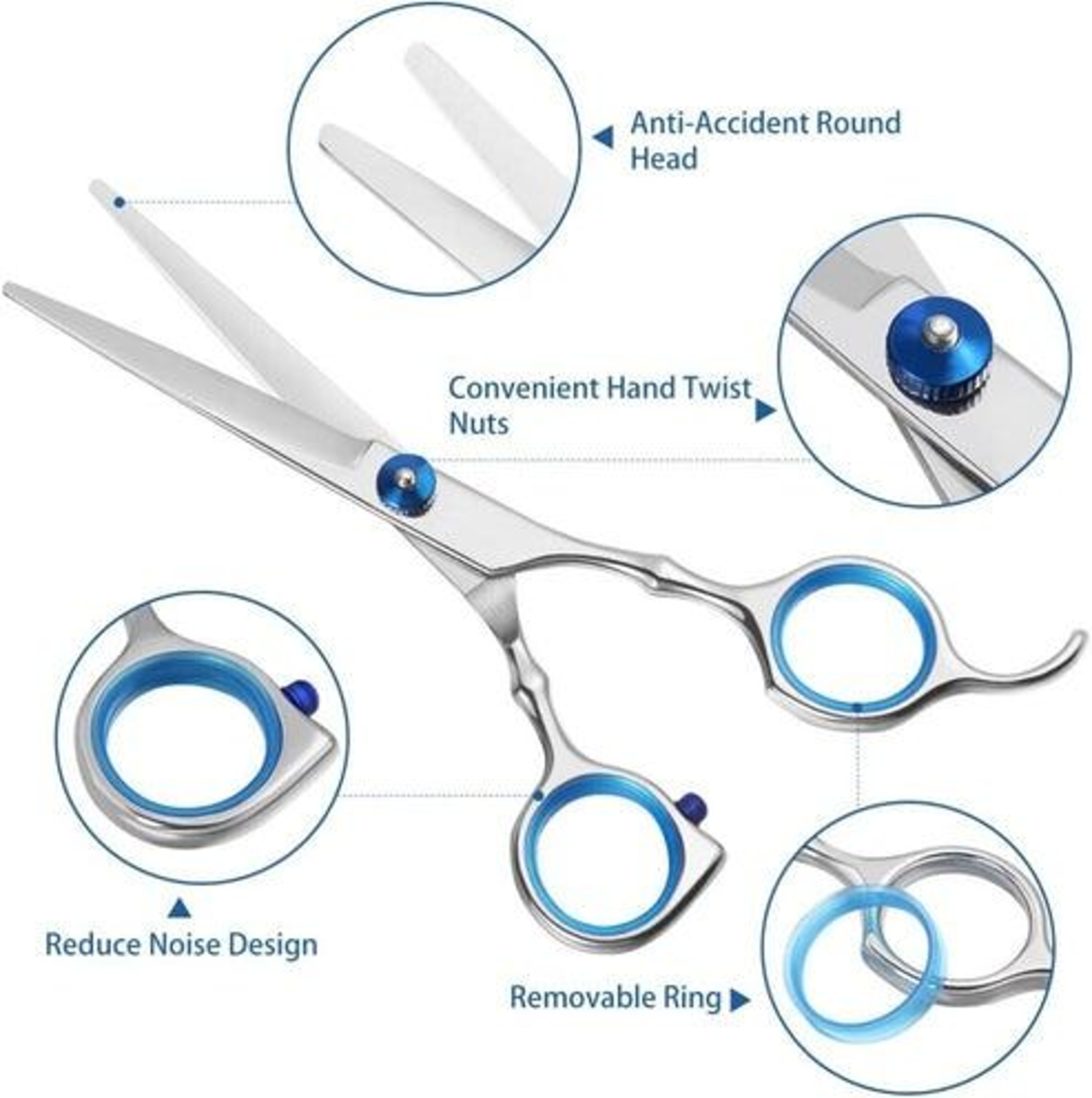 Hair Cutting Scissors Set Thinning Shears For Salon  DIY Professional Barber Scissors 1