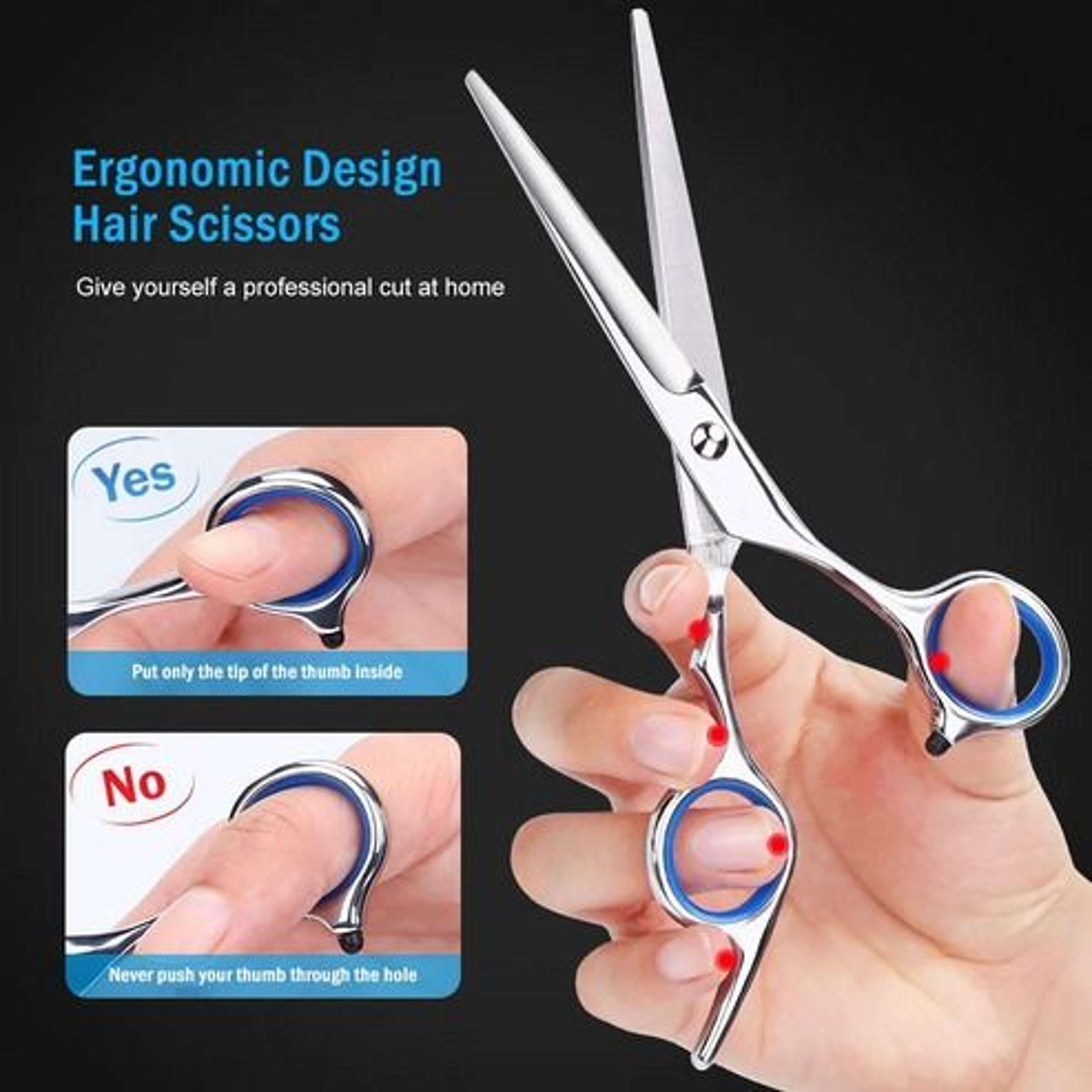 Hair Cutting Scissors Set Thinning Shears For Salon  DIY Professional Barber Scissors 5