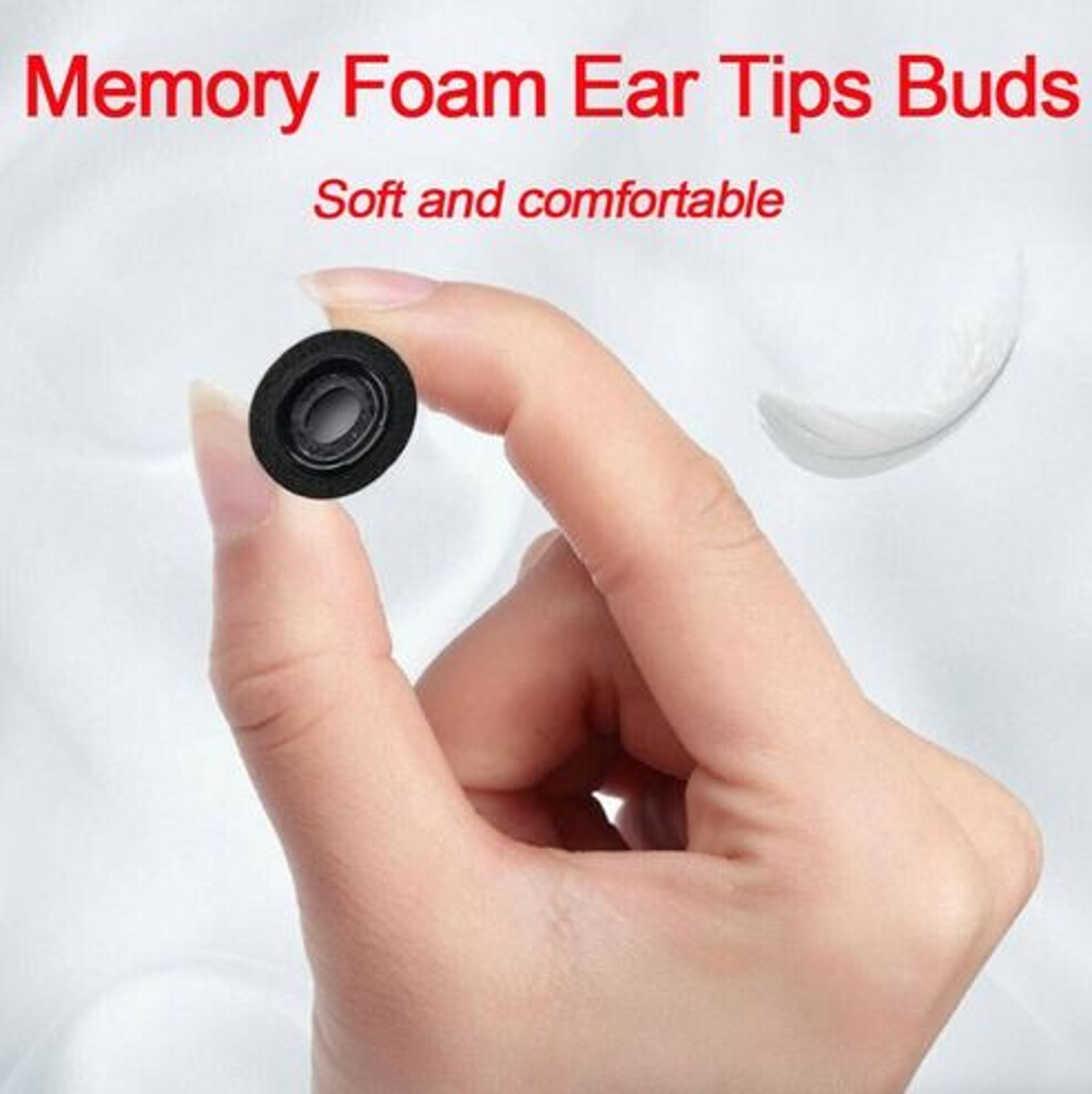 Memory Foam Replacement Ear Tips For Apple Airpods Pro Comfortable Fit Noise Reduction 10