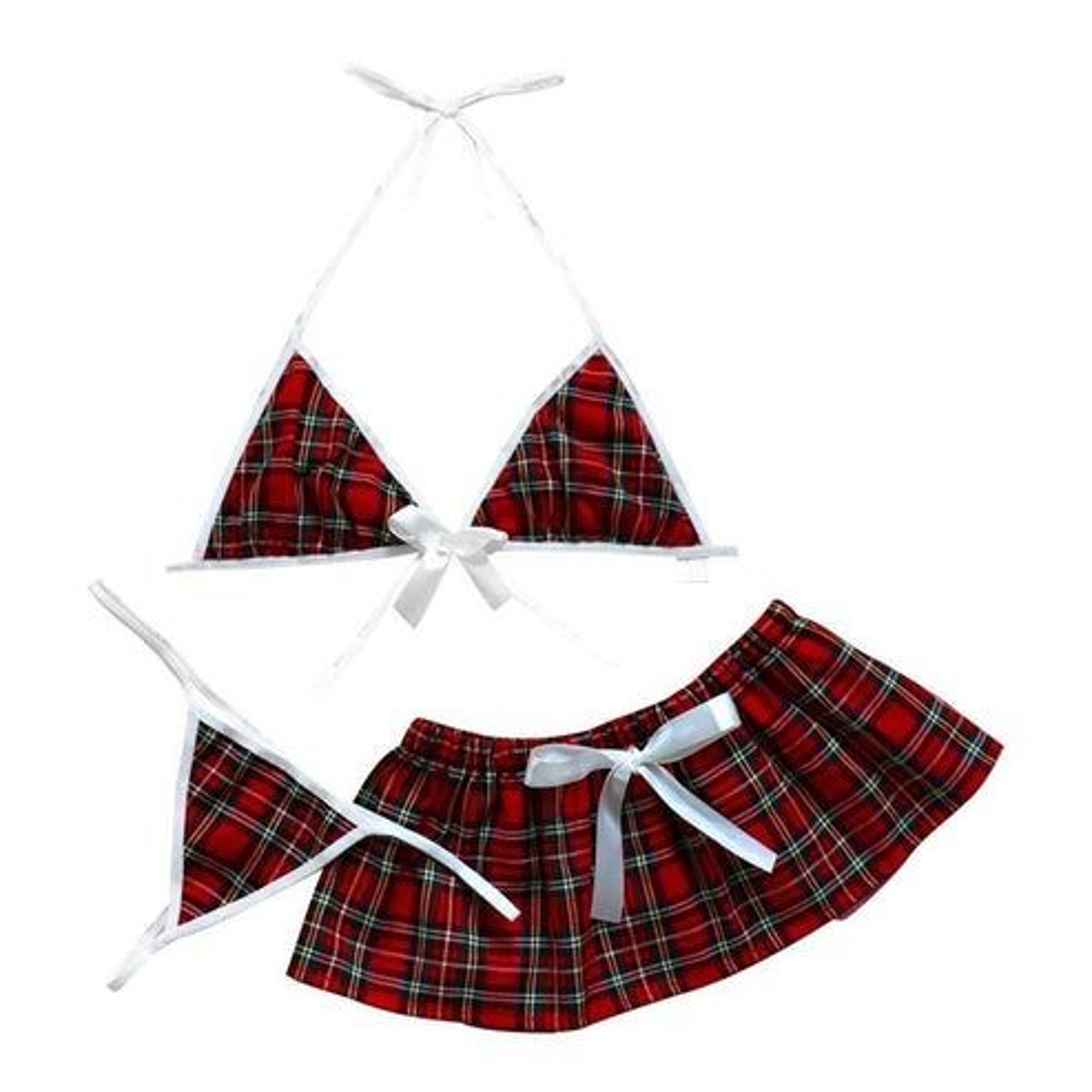 Sexy Lingerie School Girl Babydoll Nightwear Dress Women Underwear Set Sleepwear Outfit 8