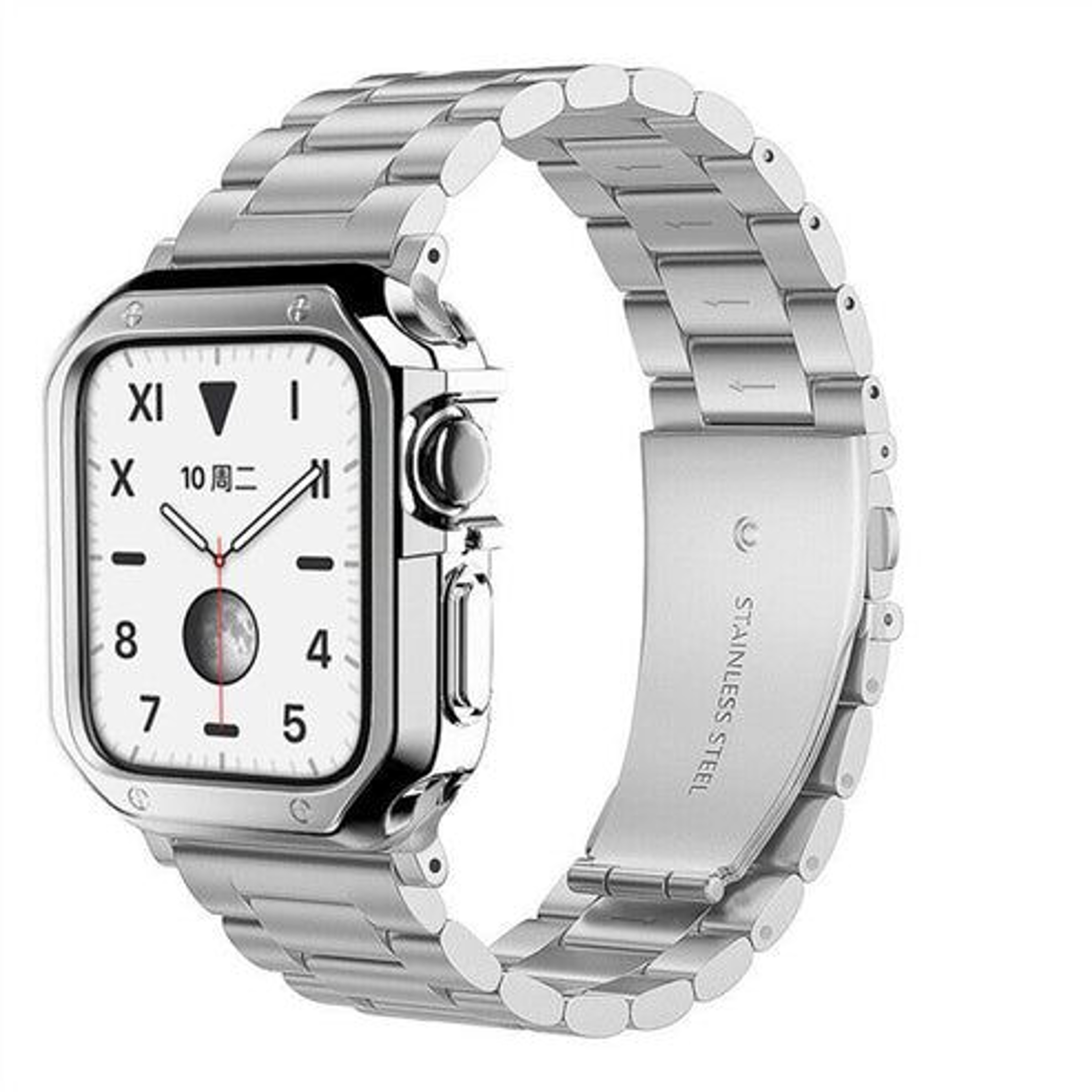 Watch Stainless Steel IWatch Band With Protective TPU Case 2