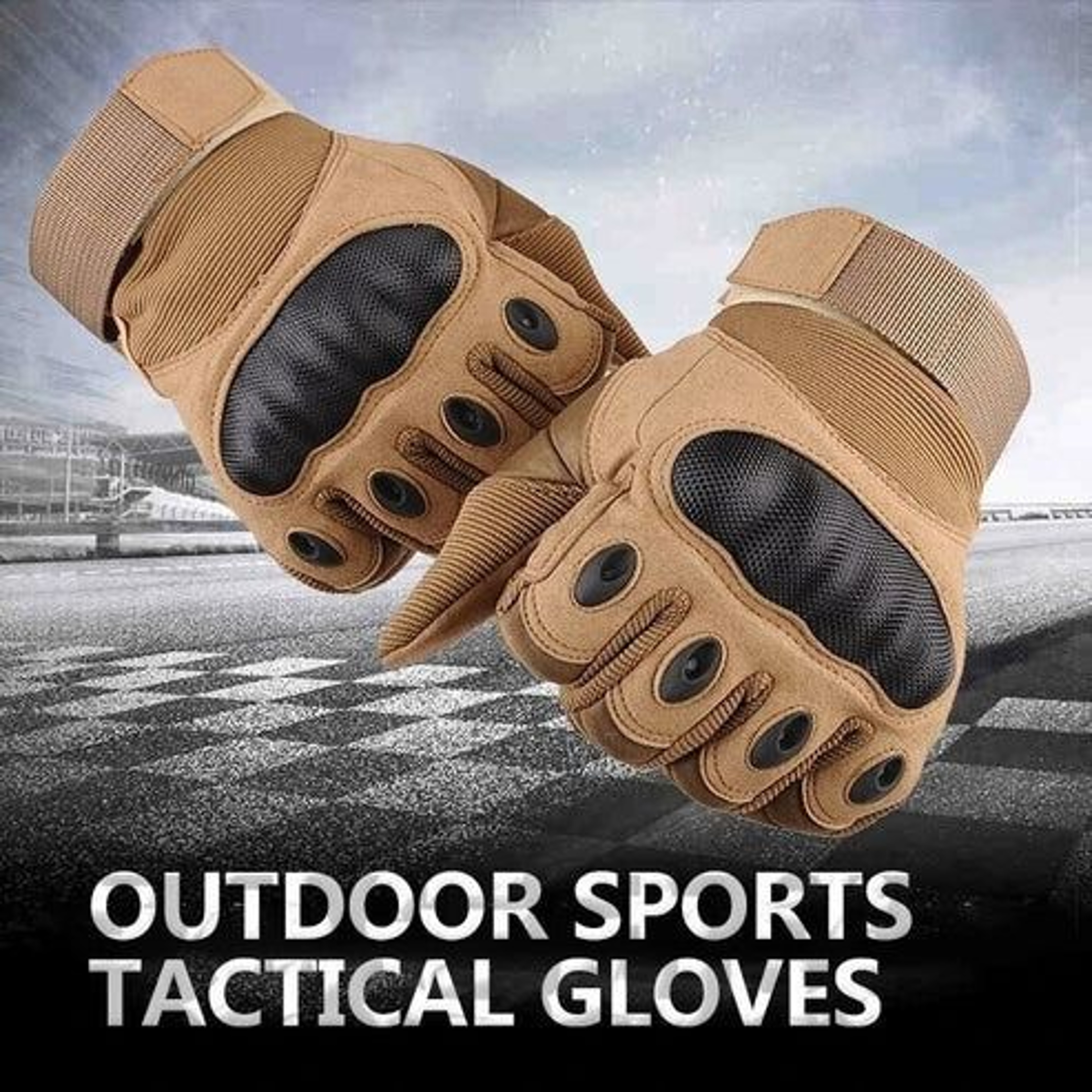 Full Finger Tactical Motorcycle Gloves Gloves Motorbike Riding Racing Mittens With Touch Screen Gri