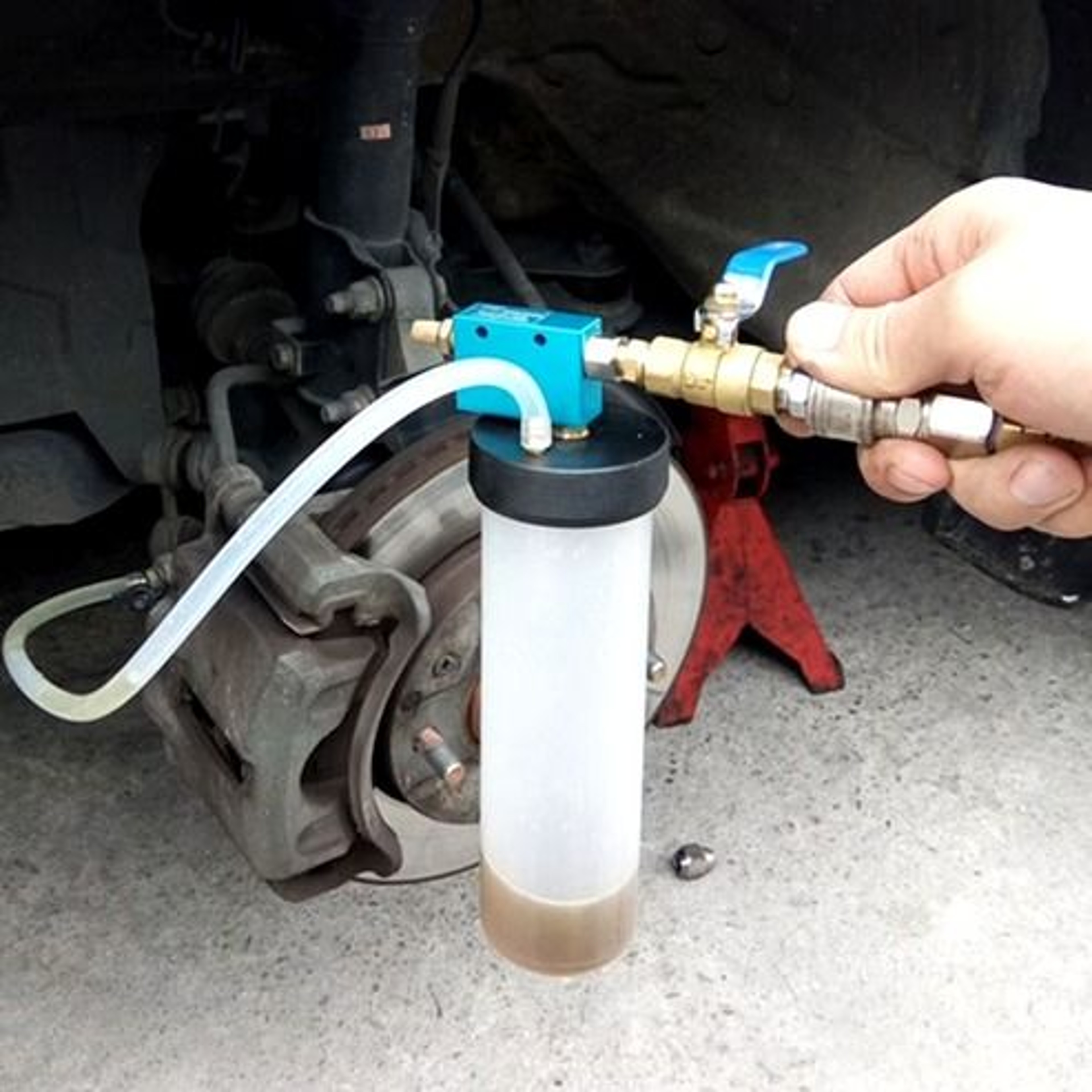 Vacuum Brake Bleeder Car Vehicle Tank Fluid Oil Change Pump Equipment Tool Kit For DIY Auto Mainten 0