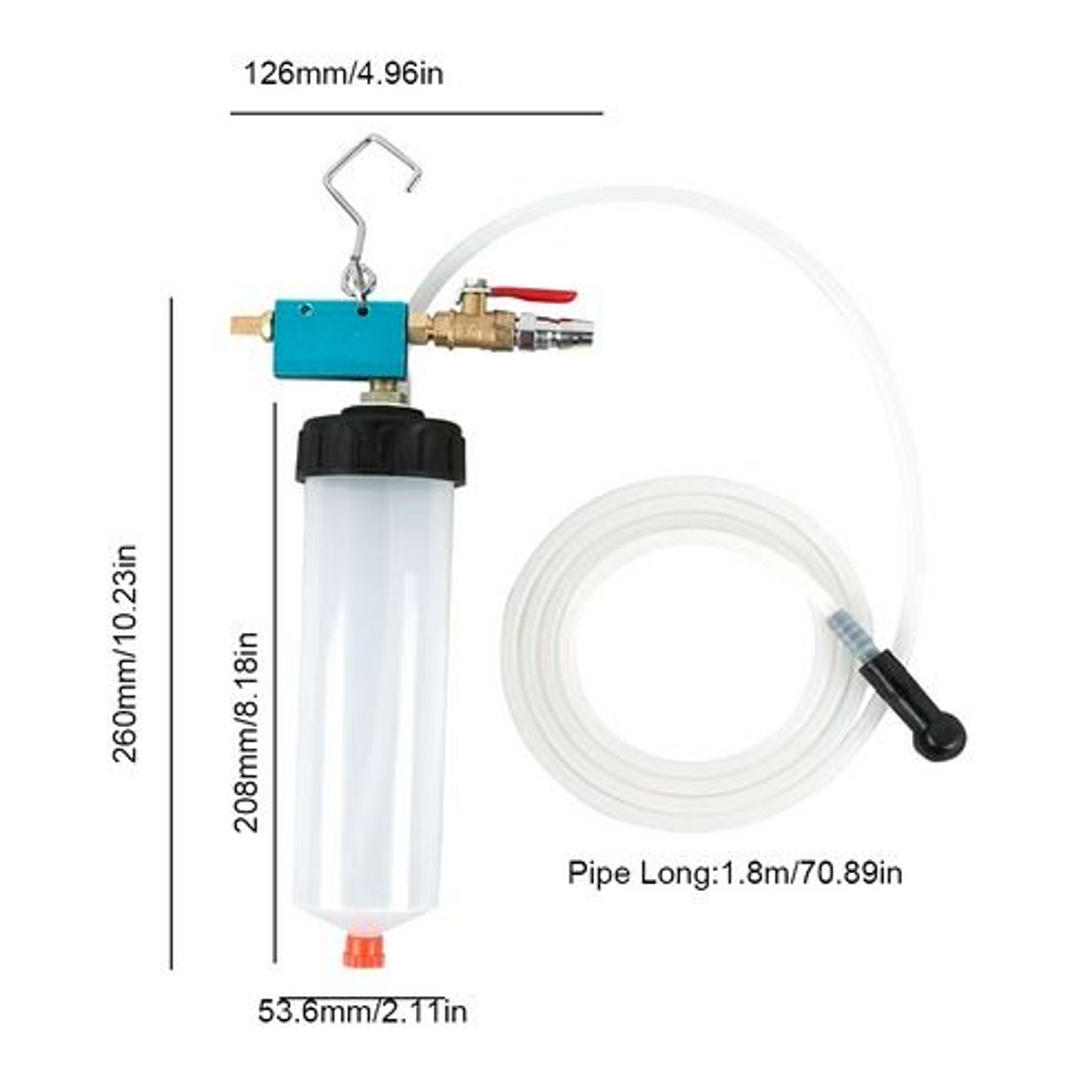 Vacuum Brake Bleeder Car Vehicle Tank Fluid Oil Change Pump Equipment Tool Kit For DIY Auto Mainten 9
