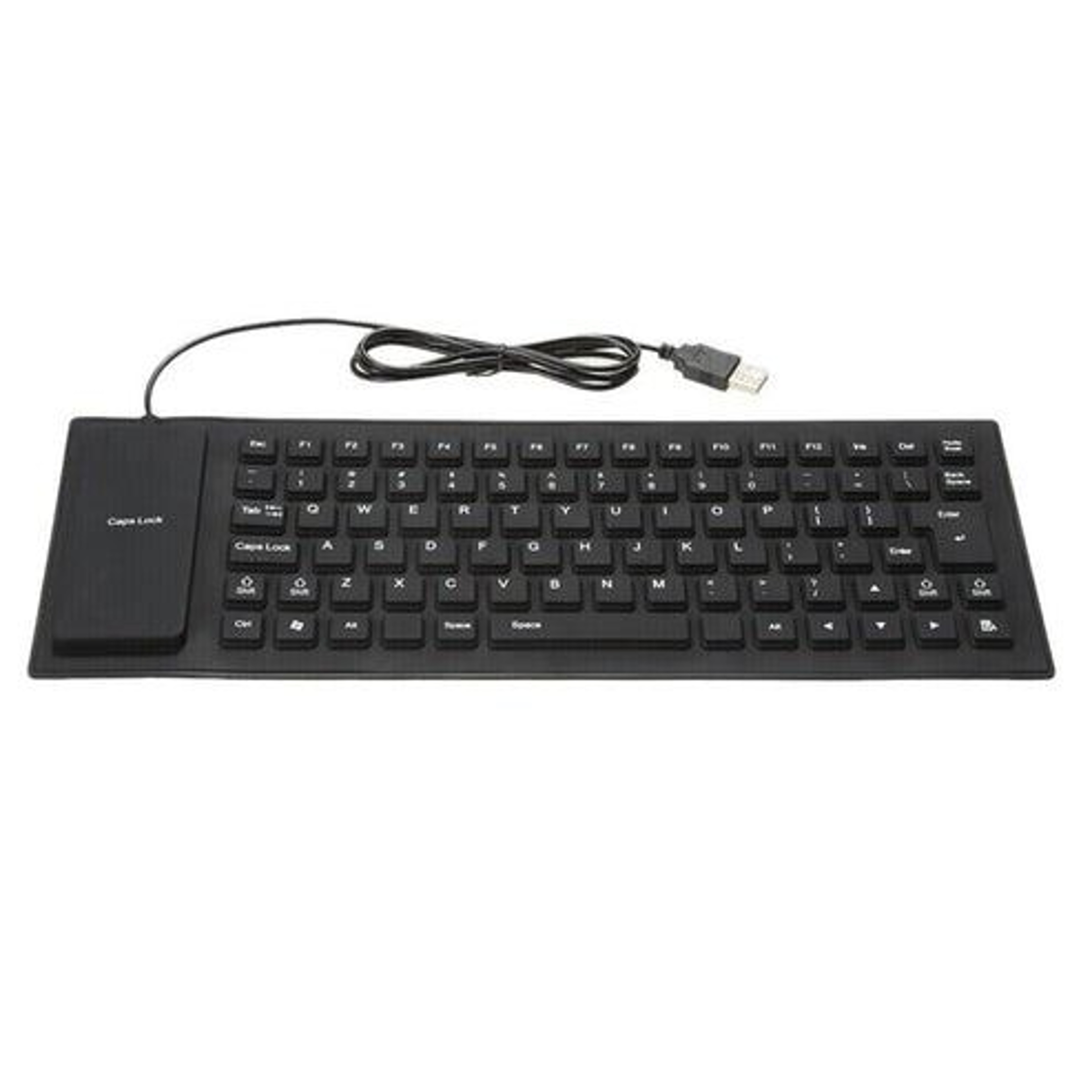 Foldable Flexible USB Waterproof Silicone Keyboard Full Size Dustproof DirtProof Keyboard For Offic 6