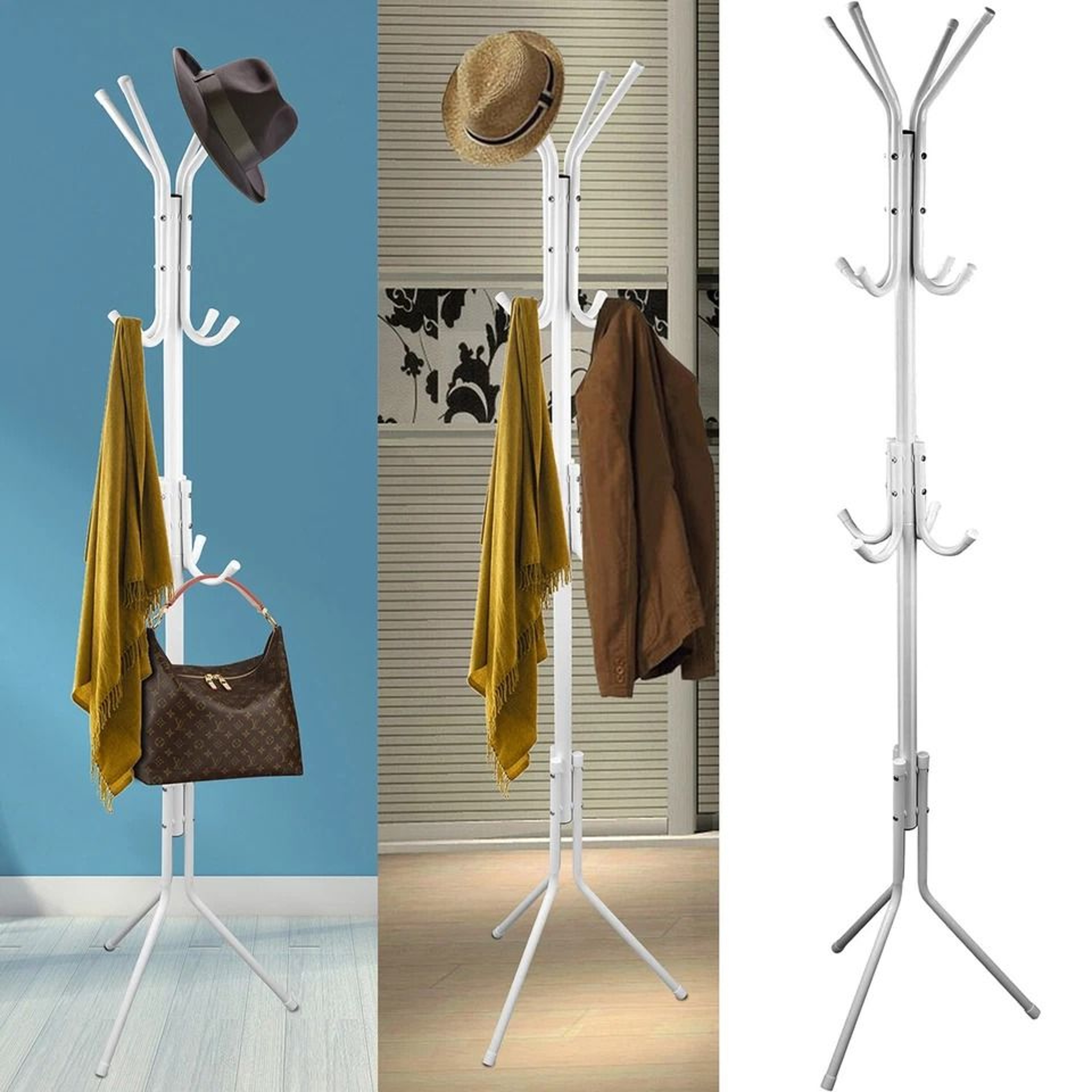 Hooks Coat Rack Hat Stand Tree Umbrella Holder Organizer Clothes Hanger Stylish Home And Office Sto 6