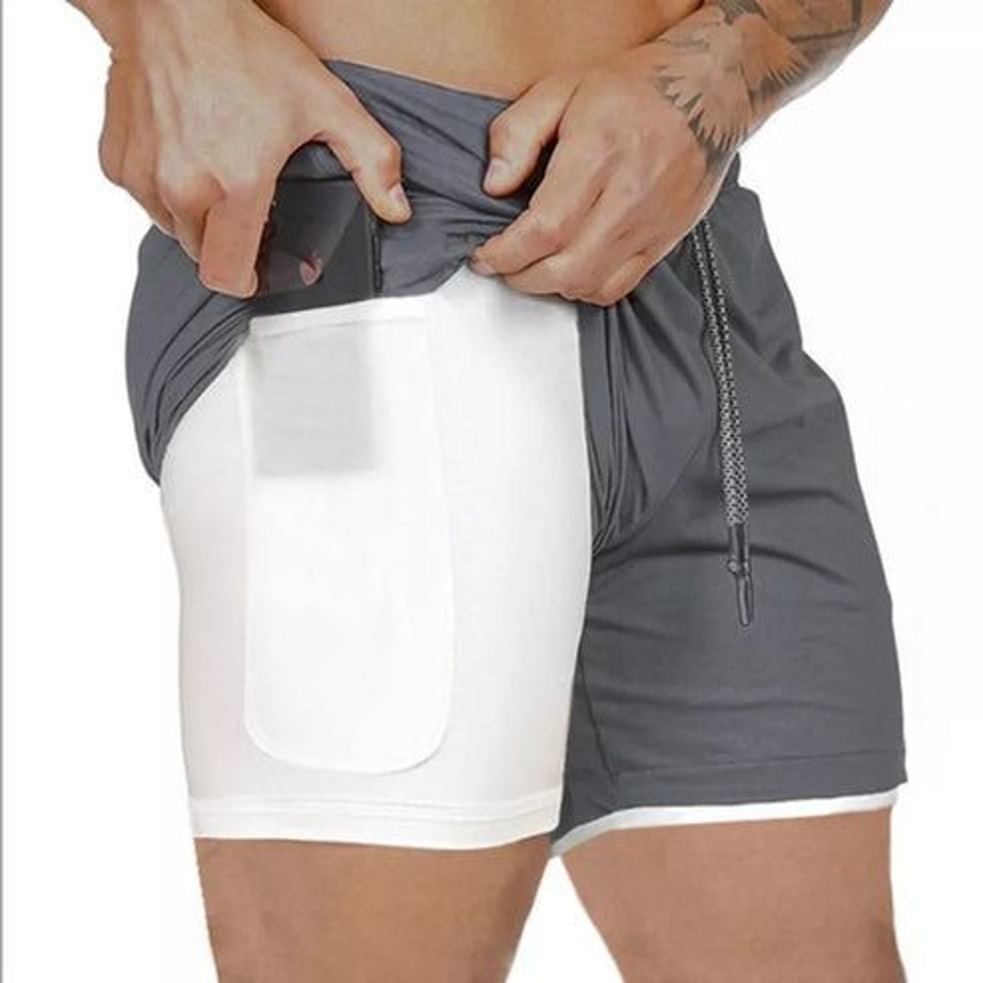 Comfortable Mens Jogging Shorts With Elasticated Waist Gym Workout Shorts Fitness Running Gear 5