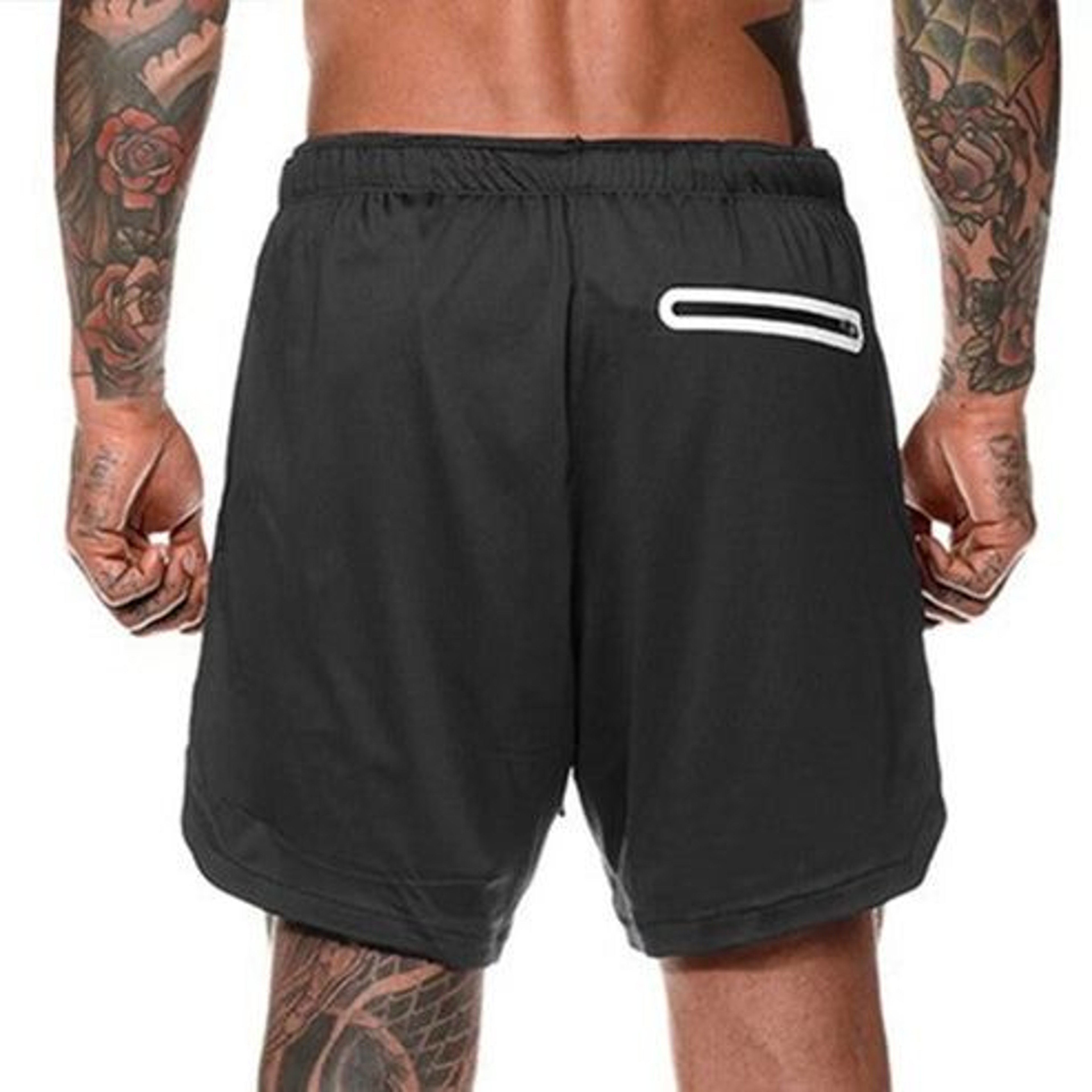 Comfortable Mens Jogging Shorts With Elasticated Waist Gym Workout Shorts Fitness Running Gear 4