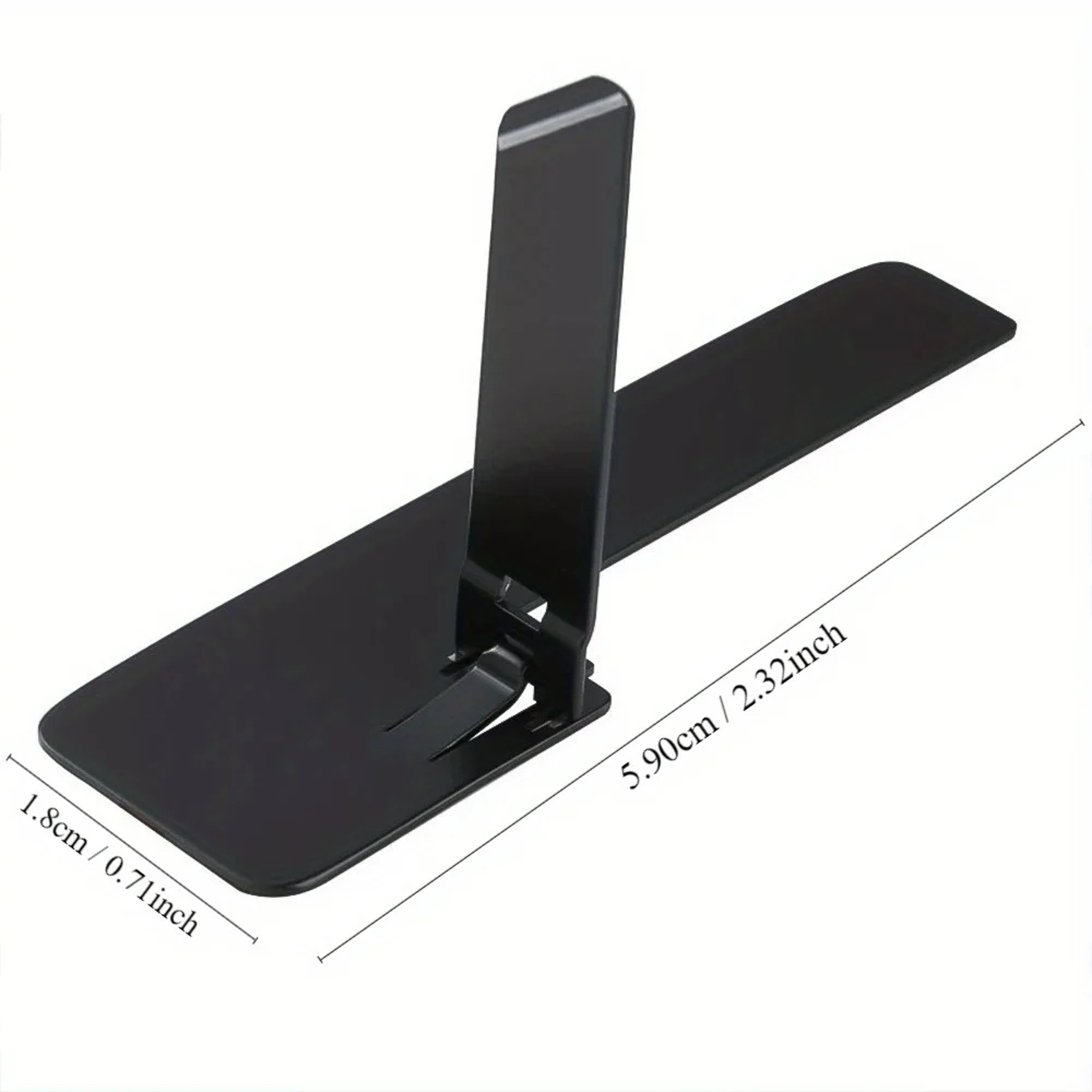 Universal Desktop Phone Holder Stand, 2pcs Ultra Thin Mini Phone Kickstand, Metal Steel Folding Desk Bracket for iPhone – view 2