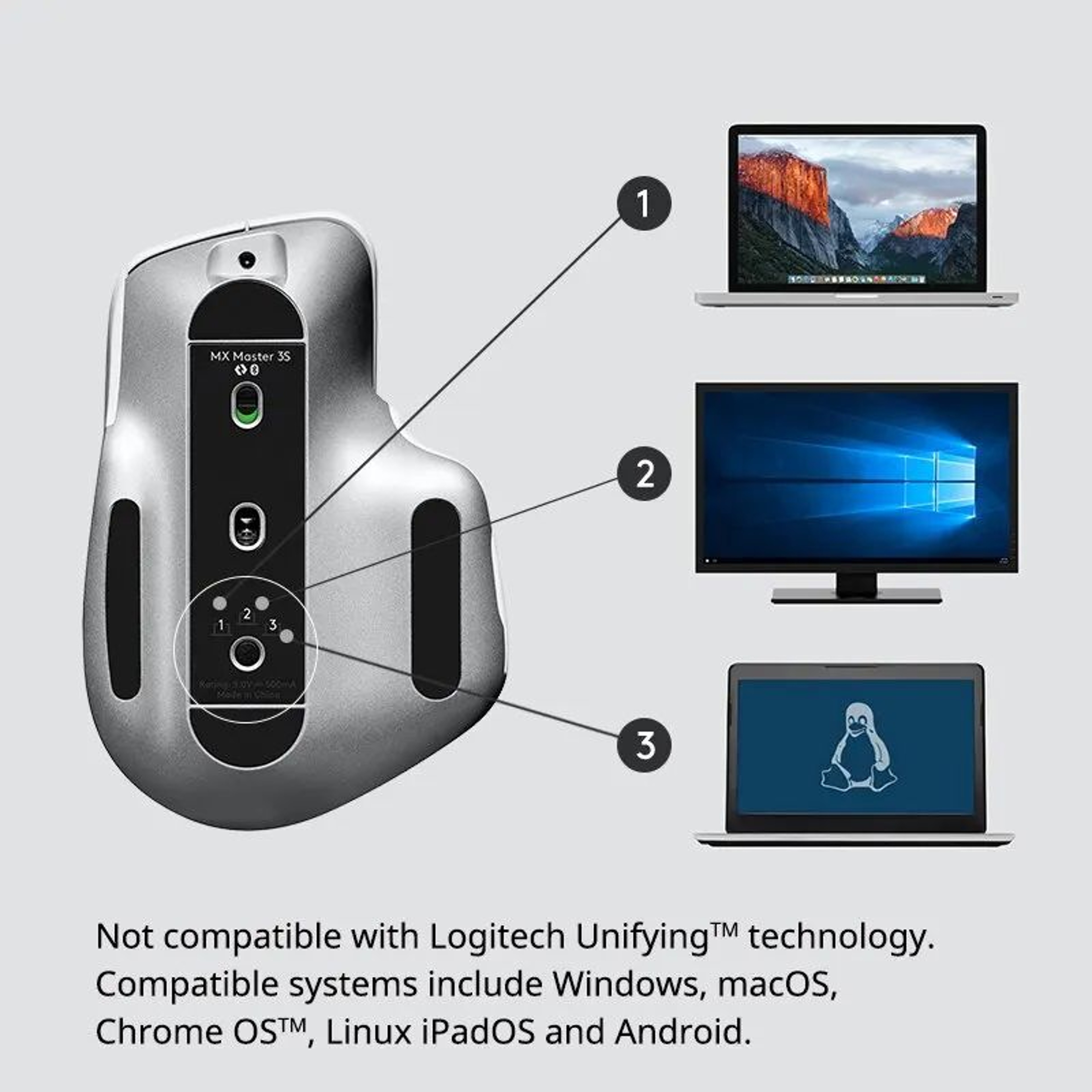 Logitech Bluetooth Wireless Mouse Cross Screen Control 1