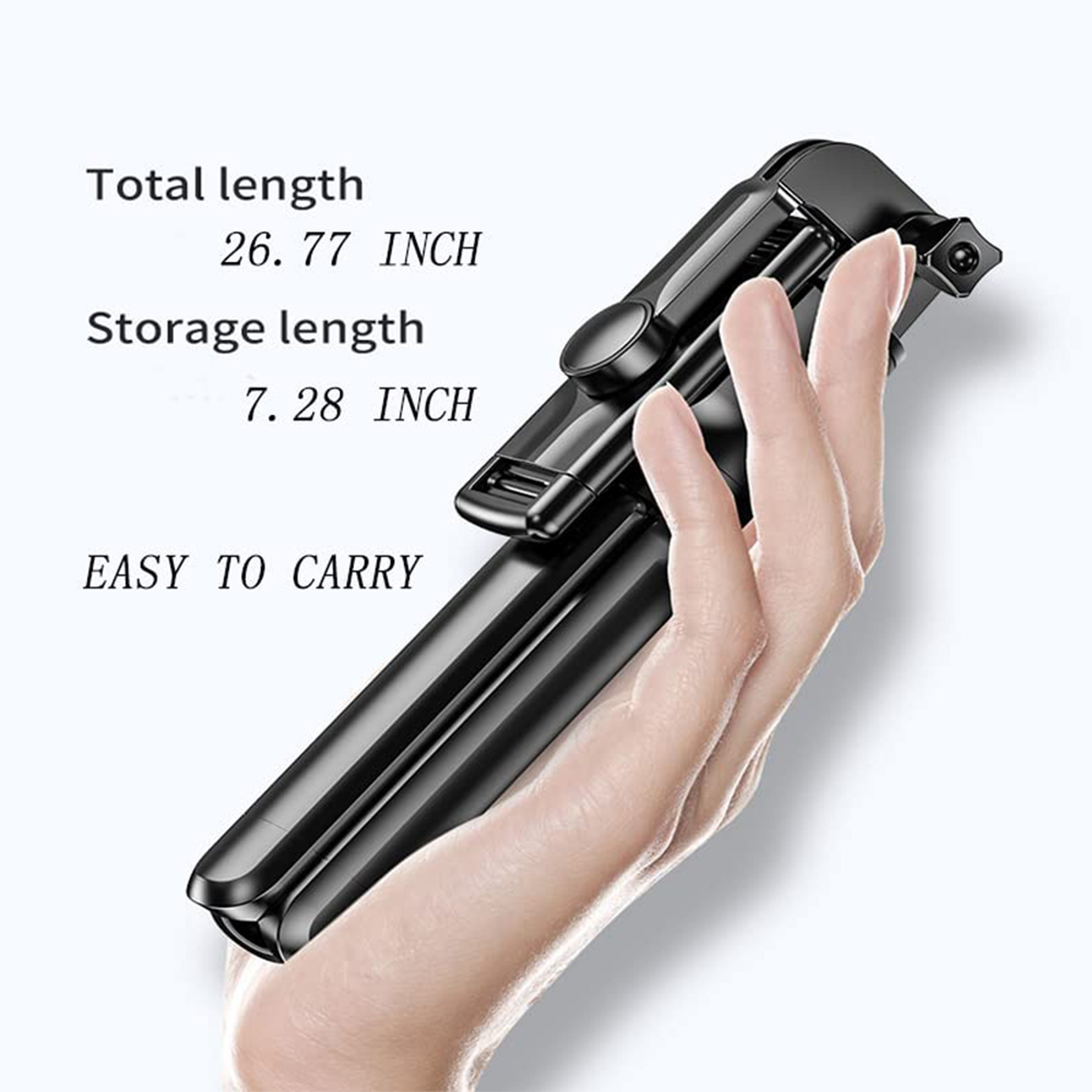 Bluetooth Remote Extendable Tripod, Wireless Selfie Stick Tripod Stand, Mobile Phone Tripod for Smartphone – view 5