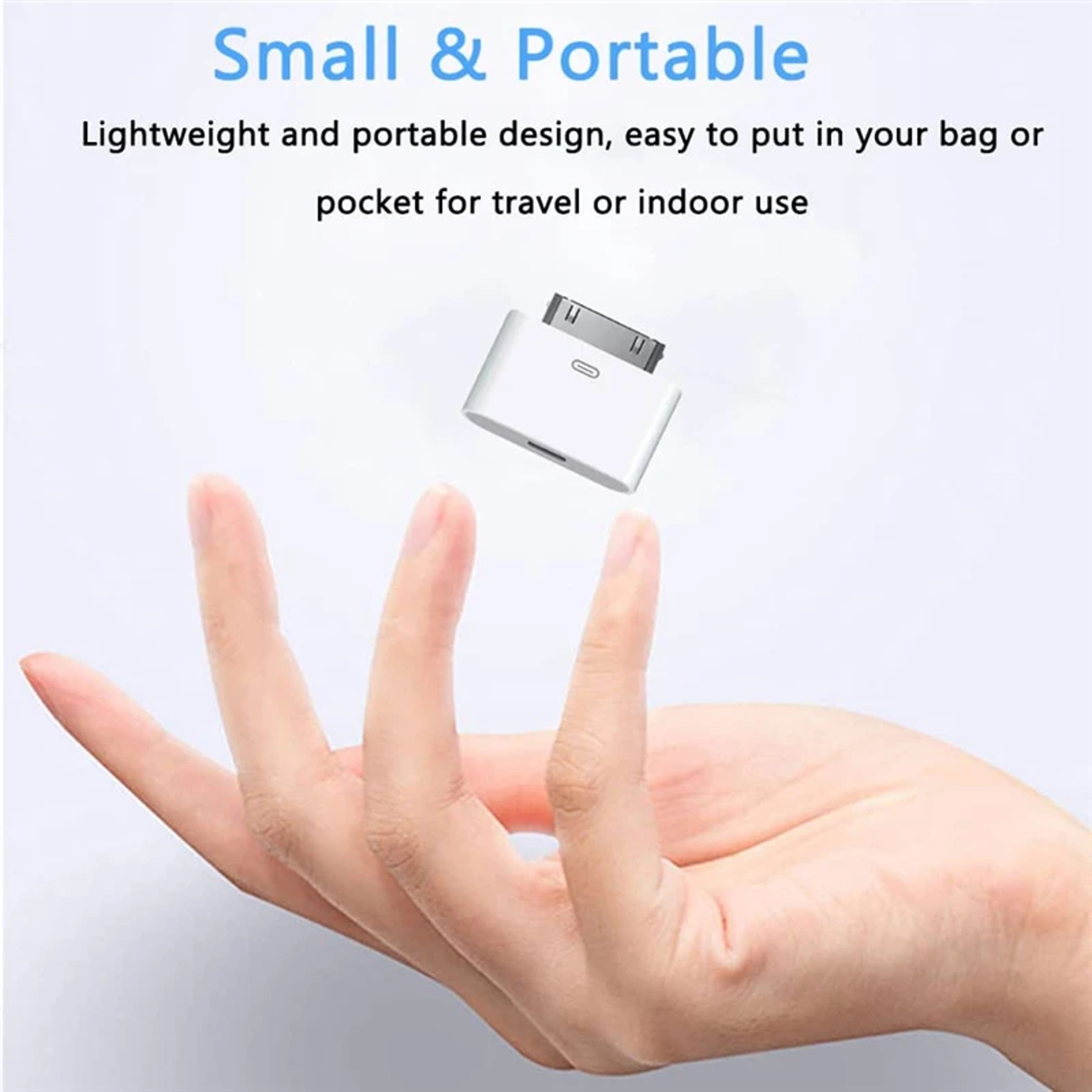 Pin Male To Pin Female Adapter, Lighting Charging Sync Converter, For iPhone 4 4S, iPad 2 3, iPod Touch Charger Cable – view 4