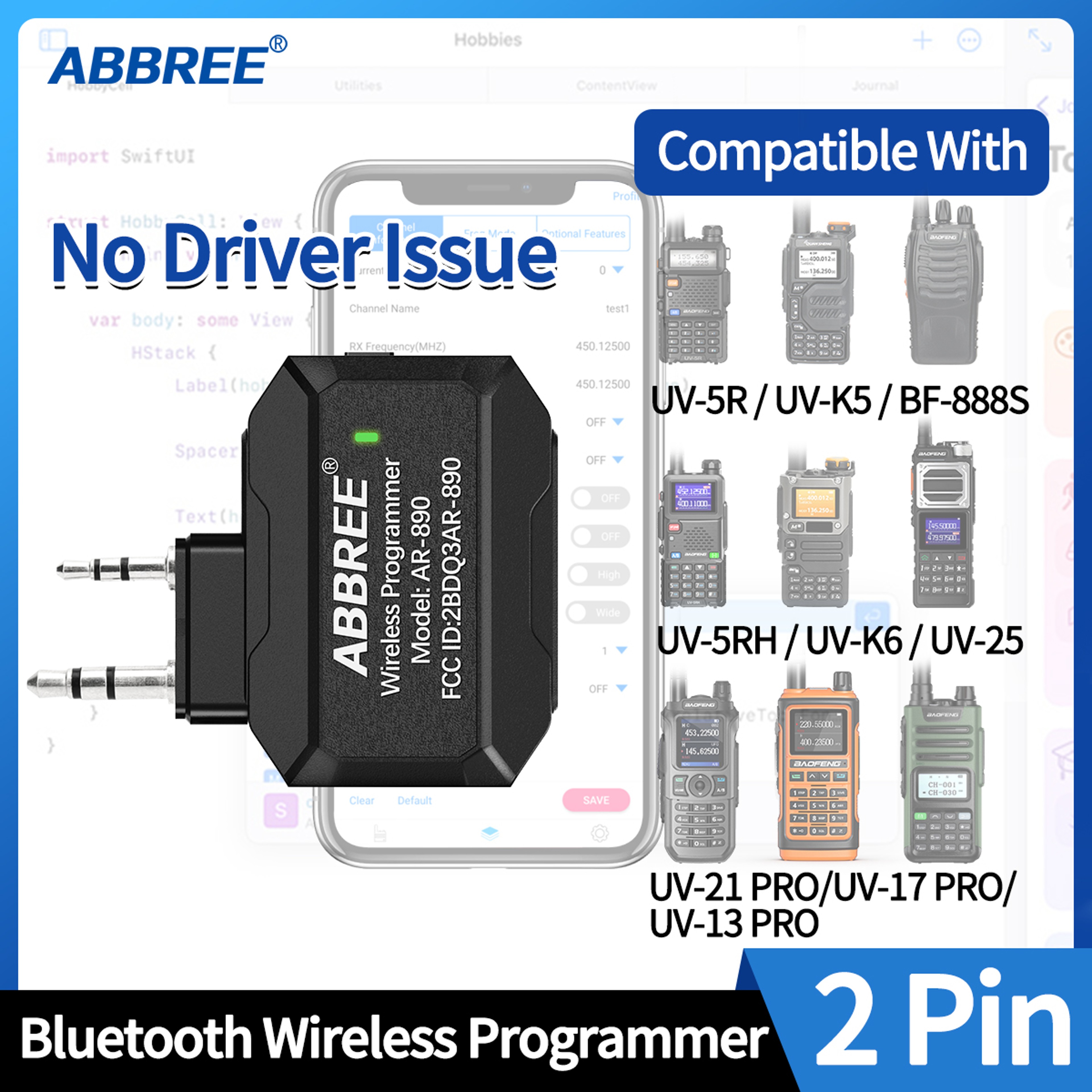 Bluetooth Walkie Talkie Programmer For Baofeng Wireless App Setup 1
