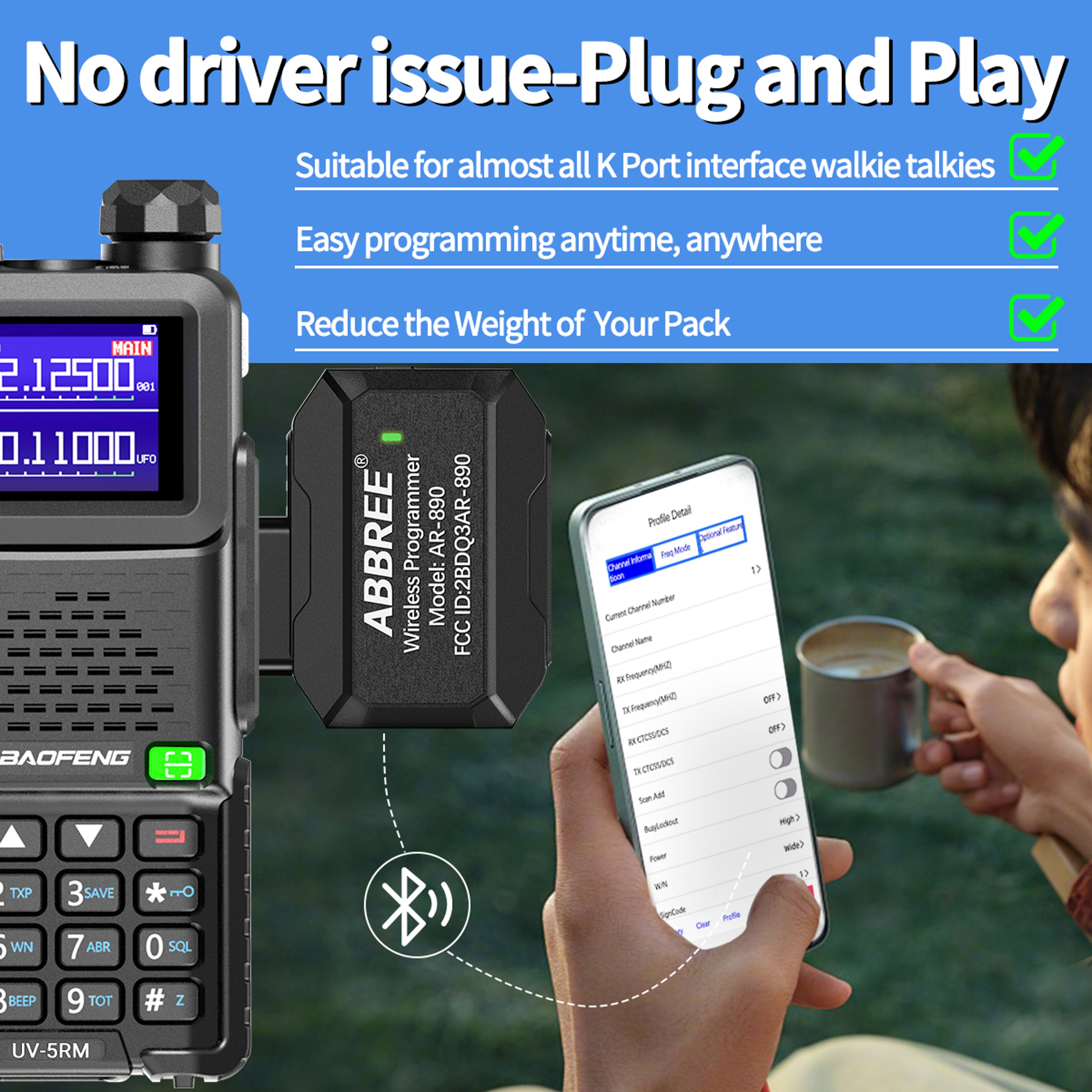 Bluetooth Walkie Talkie Programmer For Baofeng Wireless App Setup 3