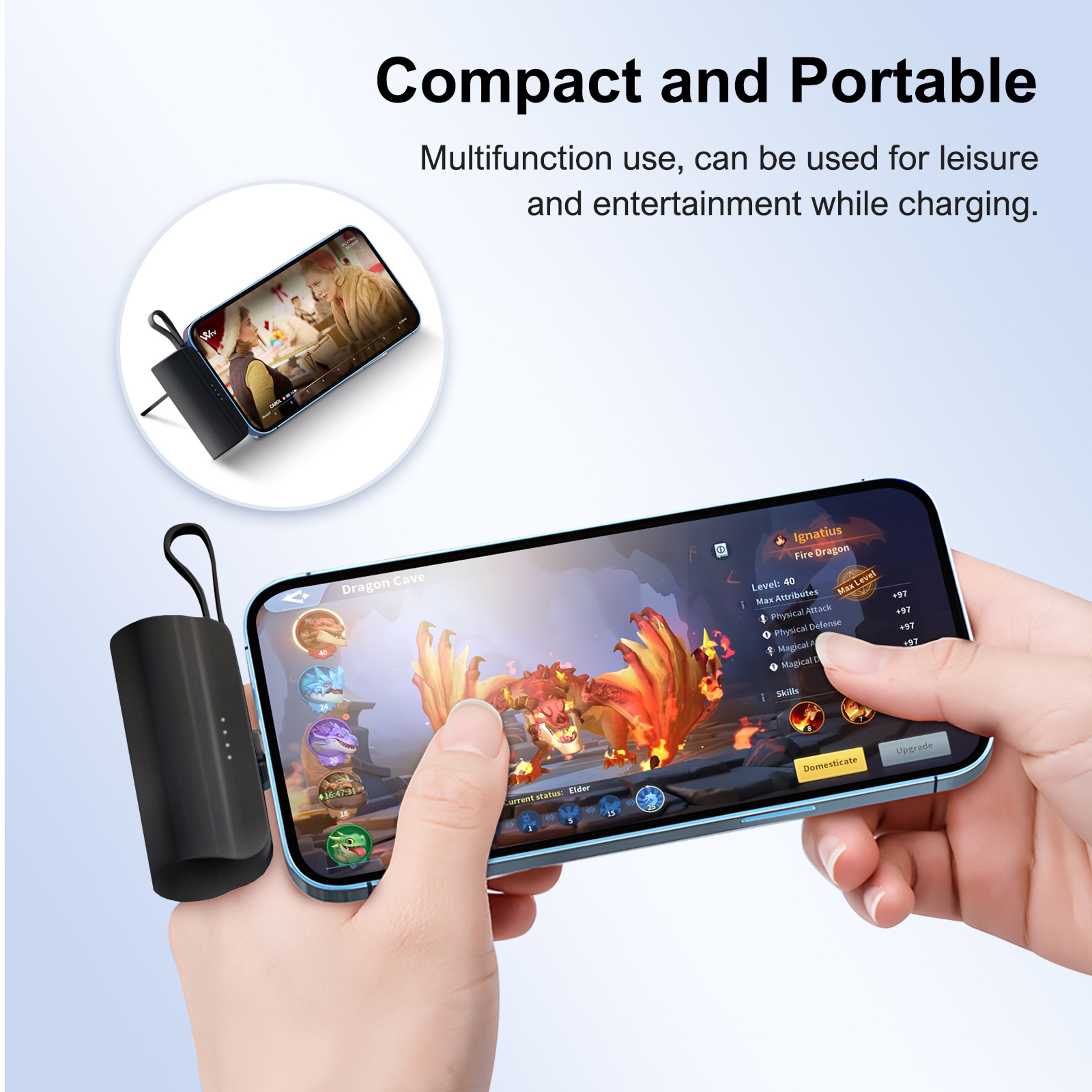 Mini Power Bank Portable Phone Charger With Dual USB C Ports 4