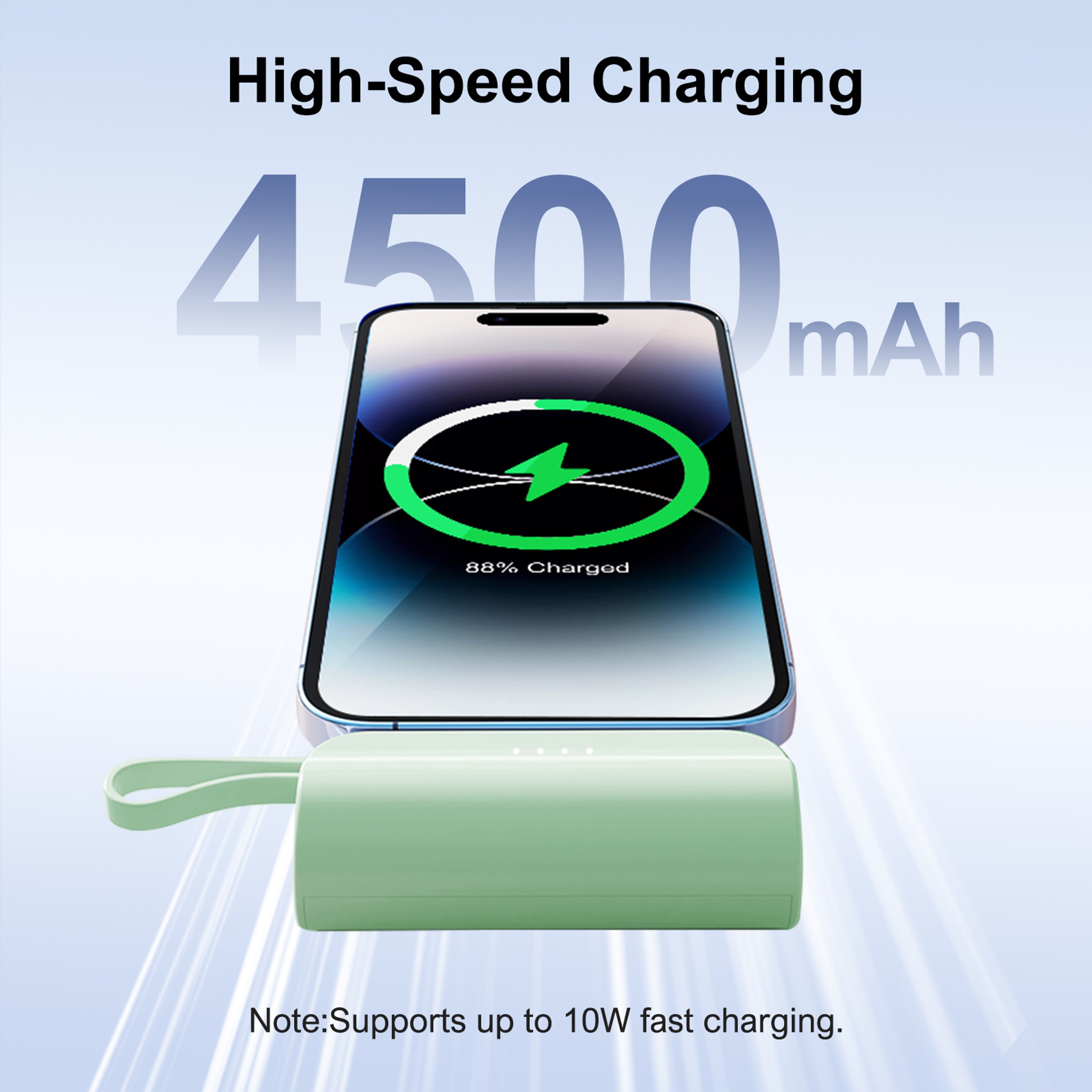 Mini Power Bank Portable Phone Charger With Dual USB C Ports 5