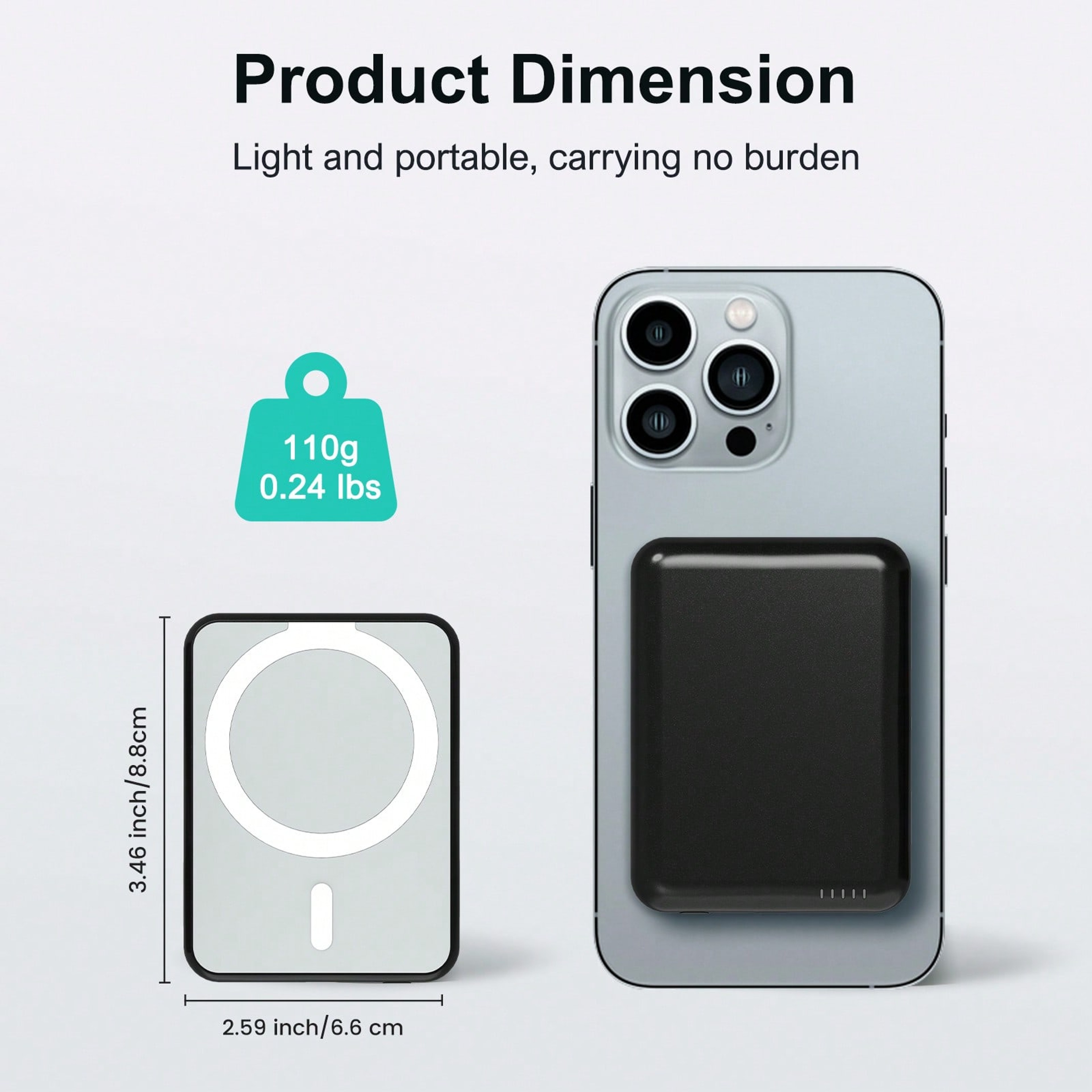 Magnetic Power Bank Wireless Portable Charger With Foldable Stand And Fast Charging 1