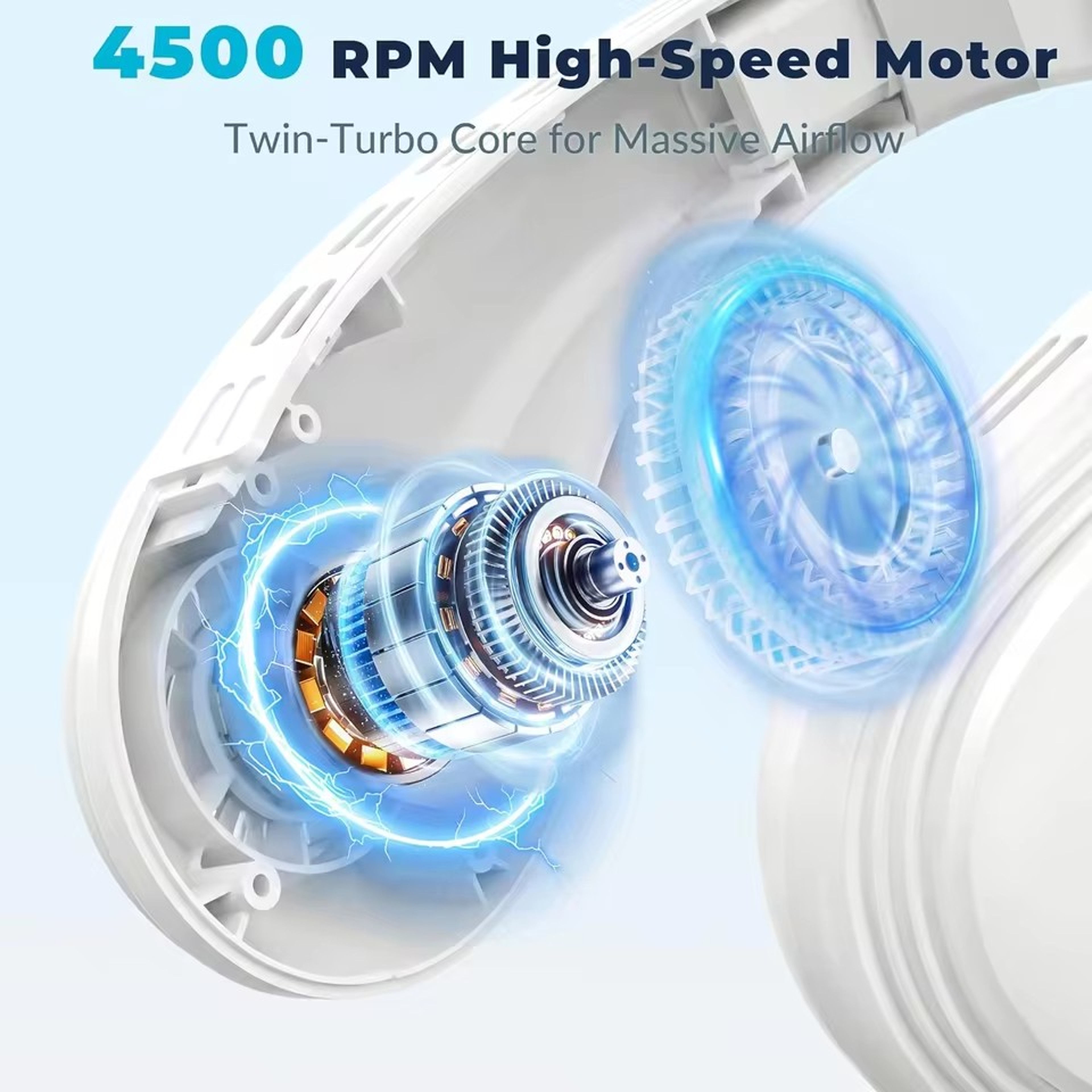 Portable Neck Fan Rechargeable Neck Air Conditioner With Semiconductor Cooling 5