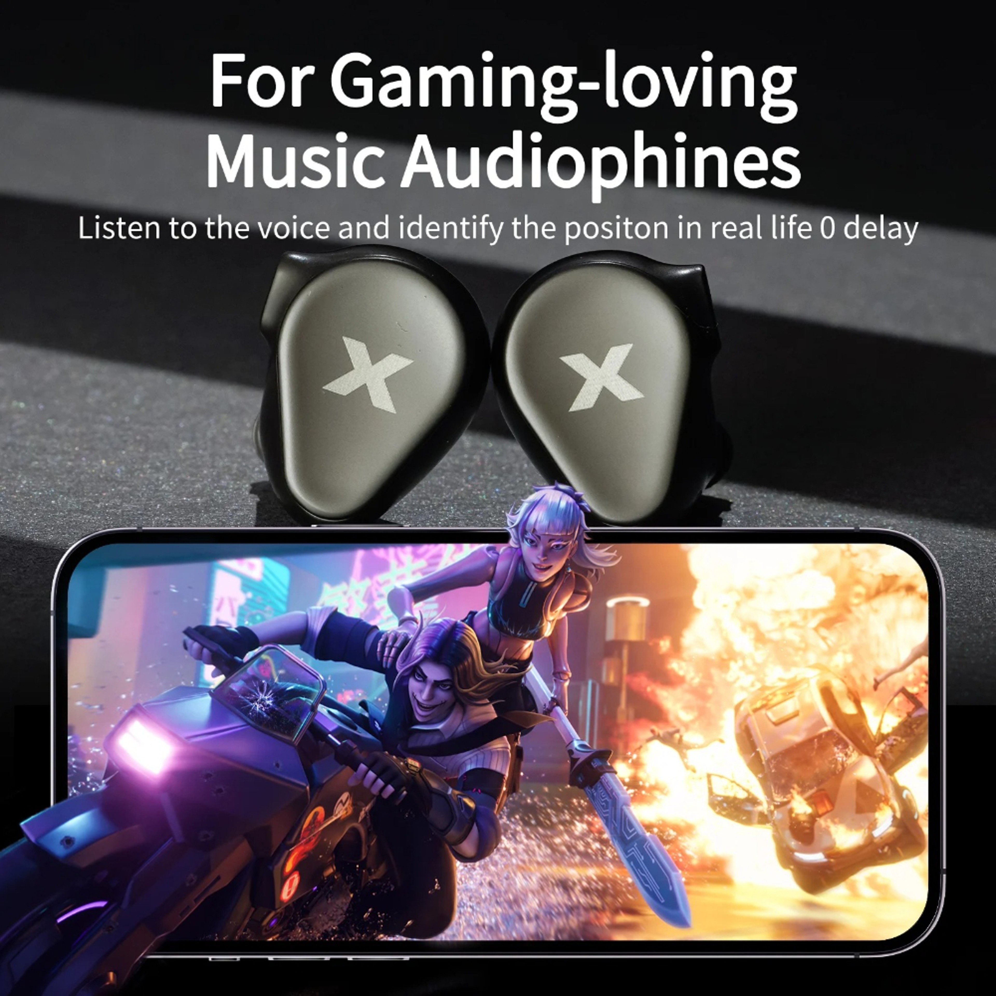 HiFi Wired Earbuds with Dual Dynamic Drivers Metal Housing Type C & Earphones – view 3