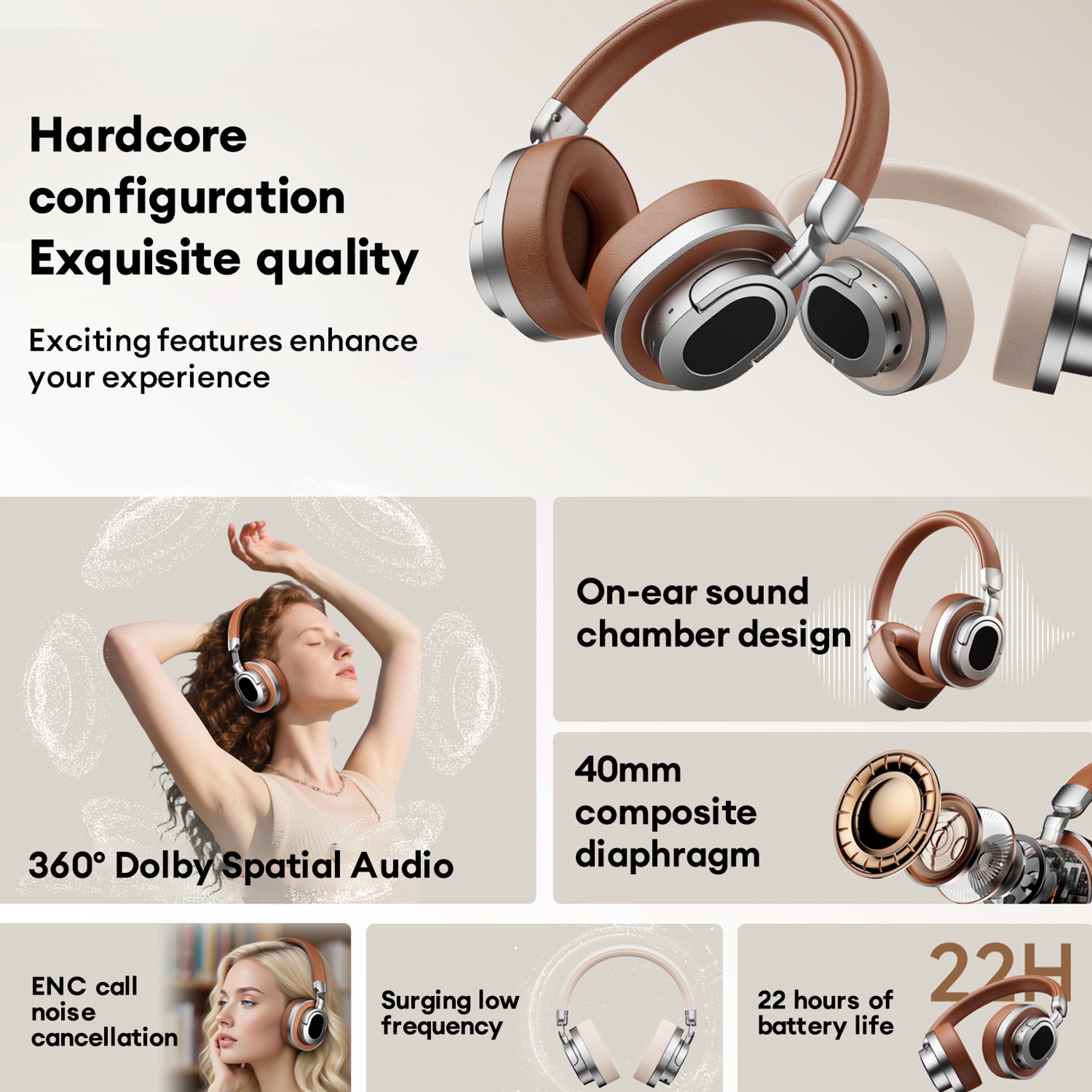 Bluetooth Earbuds With ENC Noise Cancellation And HiFi Stereo Sound 6